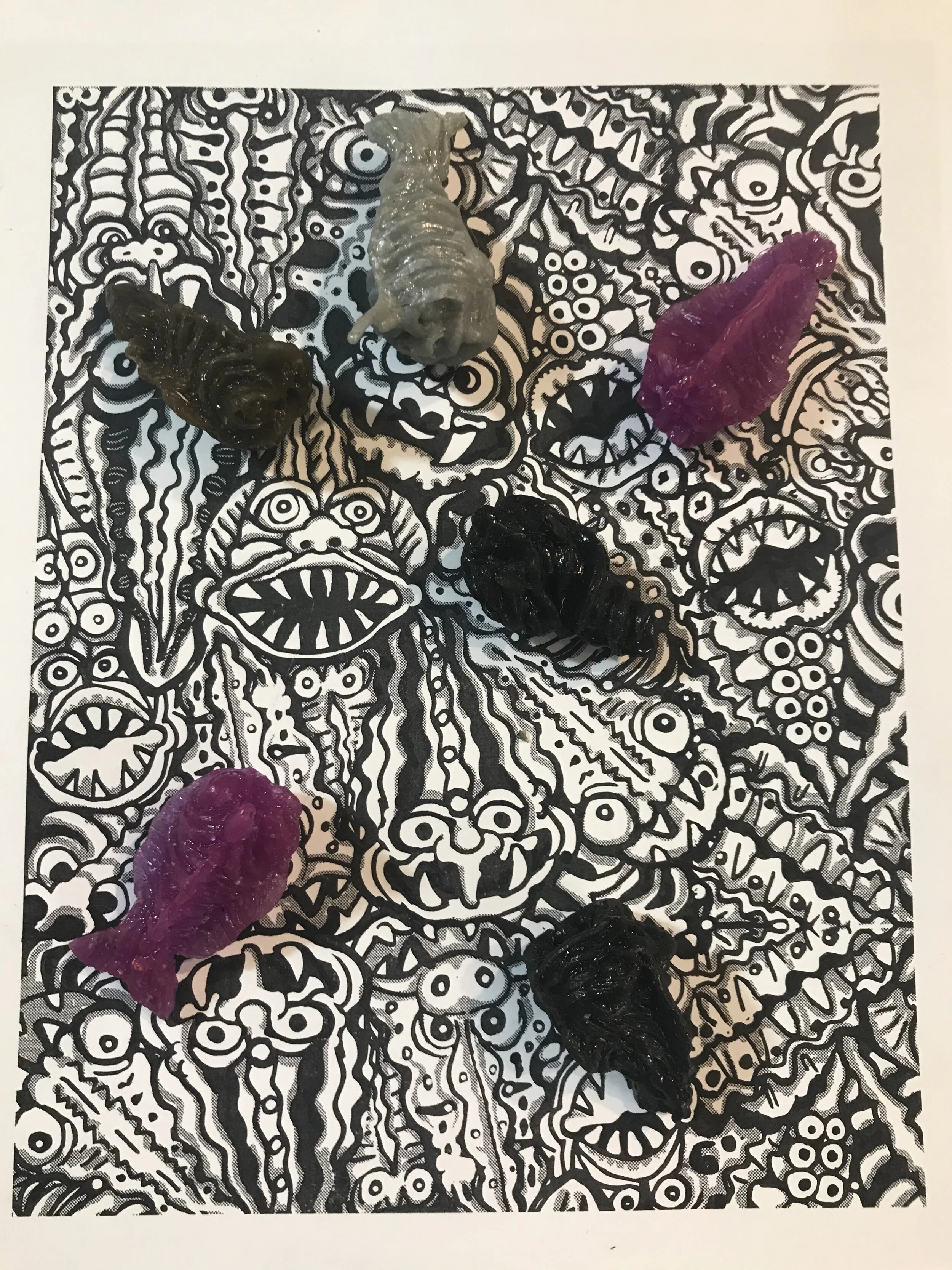 Parasite Print and 6 parasites