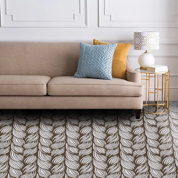 Pattern # 6085 Pattern Name: French Braid Pattern Repeat: 12" x 24" Straight Match 12' x 25' Minimum