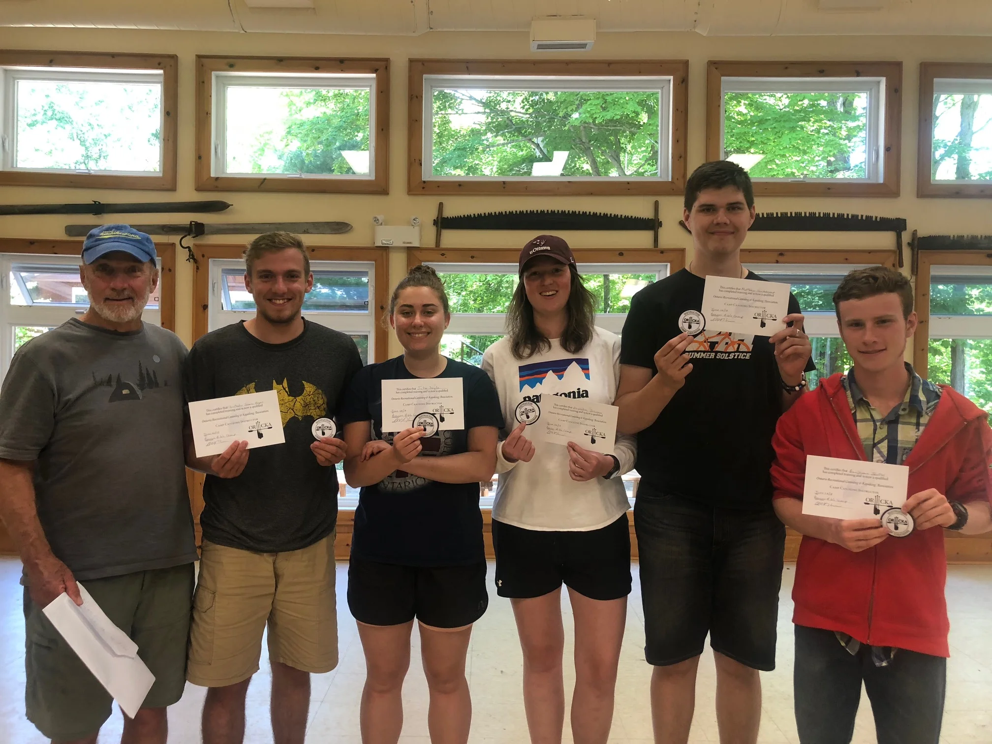 Our intrepid Camp Canoe Instructors this year, from left to right: Marty (the ORCKA instructor), Chris from Beacon, Julia from Beacon, Alex from Camp Crossroads, Matt from Beacon and Ben! 