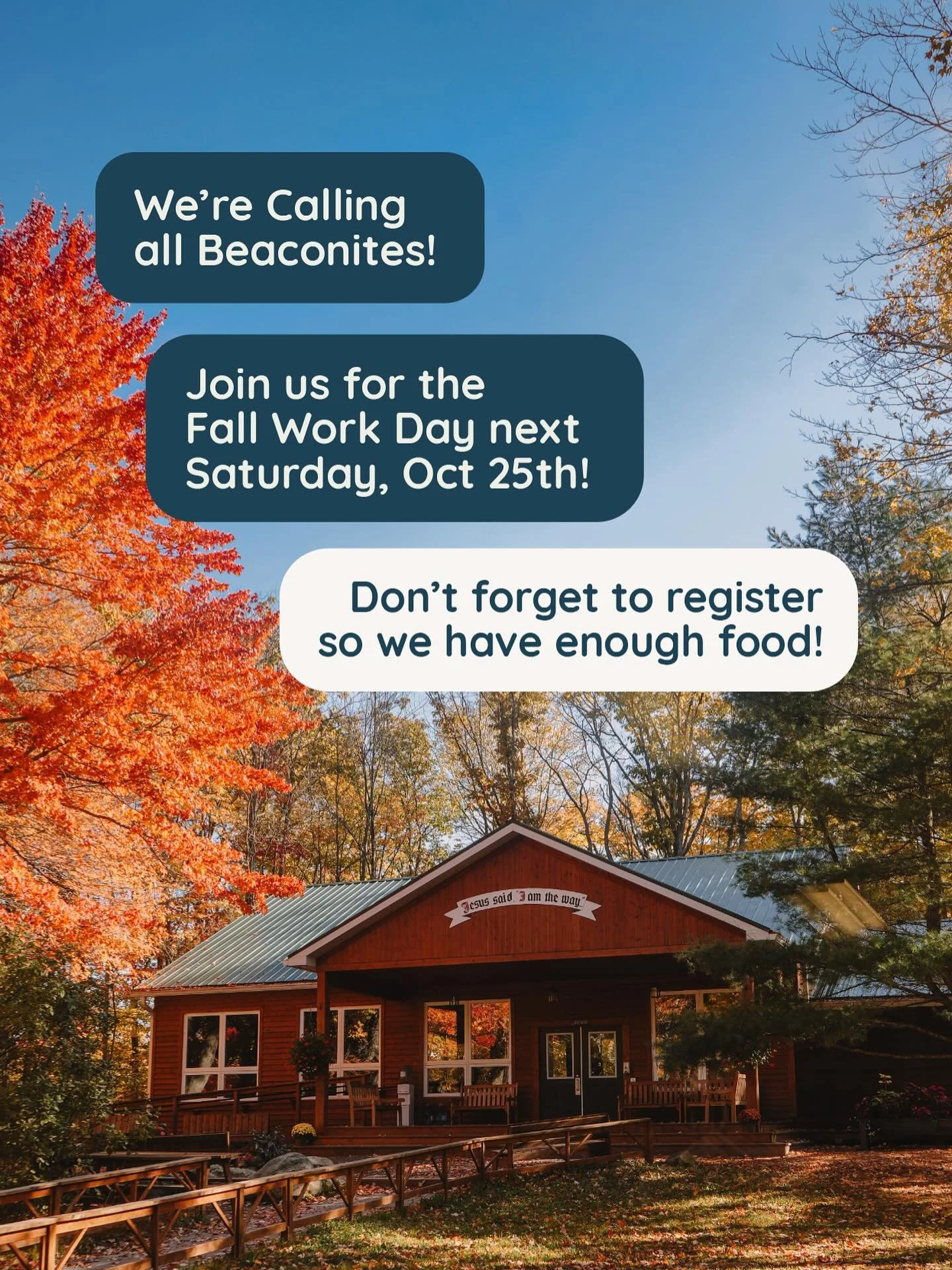 We&rsquo;re a team of five at Beacon, and closing camp for the season takes more than just five pairs of hands!

If you can spare some time, come hang out with us &mdash; enjoy the last of the autumn colours, help out where you can, and share a meal 