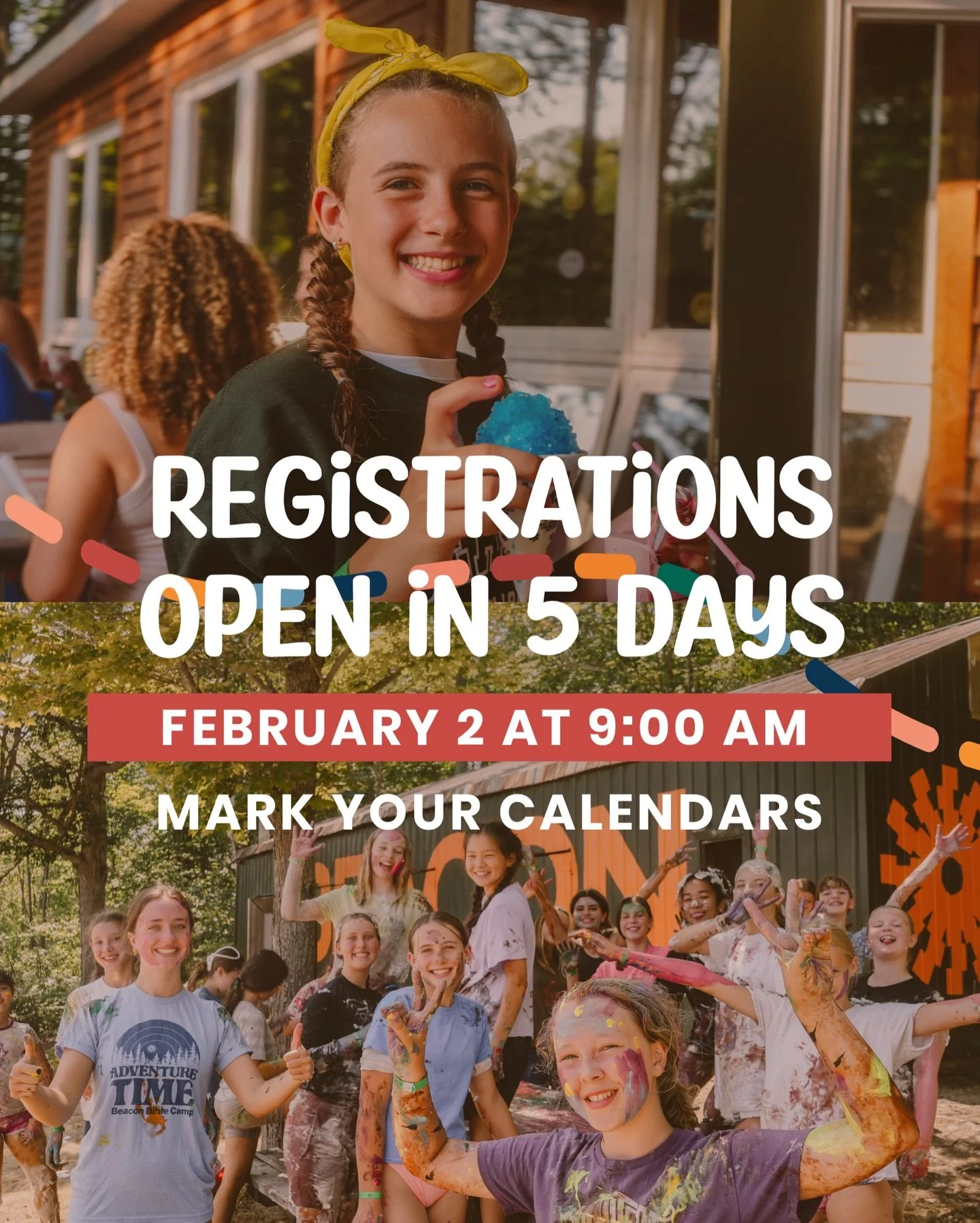 Summer &amp; Fall registrations open in just 5 days&mdash;set your alarms for February 2nd at 9:00 AM.