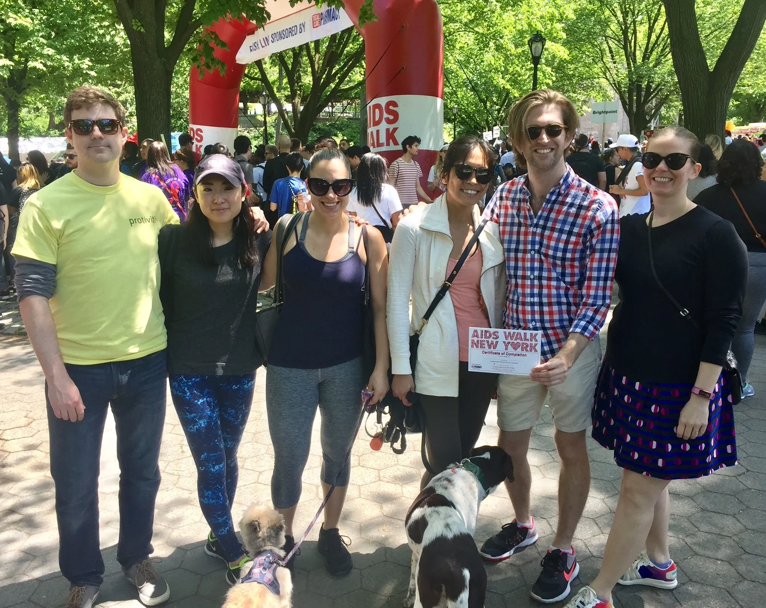McCanners pictured are Megumi Sasada, Amanda Roselli, Christine Clavio, Christian Ewing, Nancy Tynan