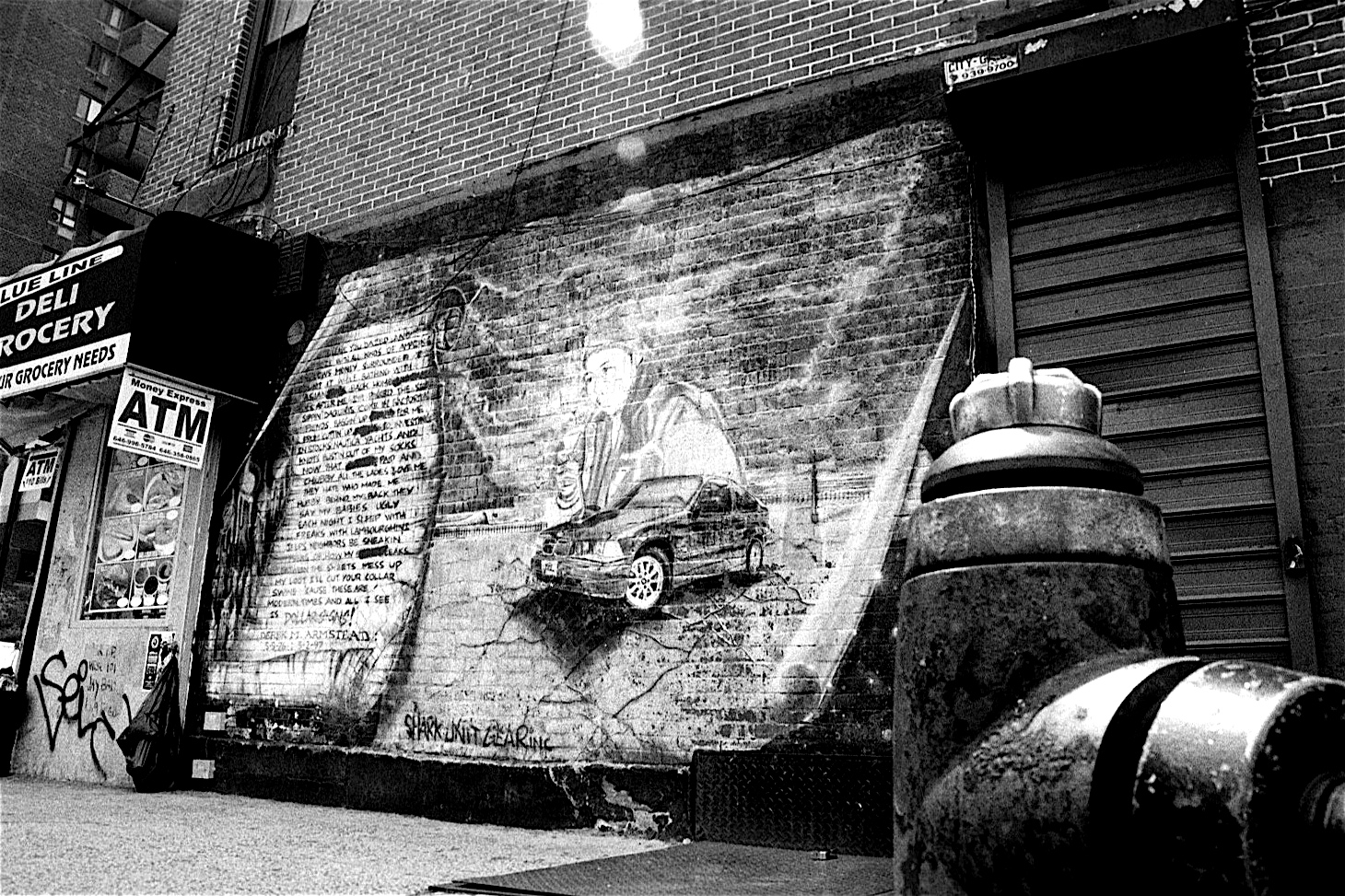  35mm B&amp;W. Bloodshed Memorial. Harlem, NY.&nbsp; 