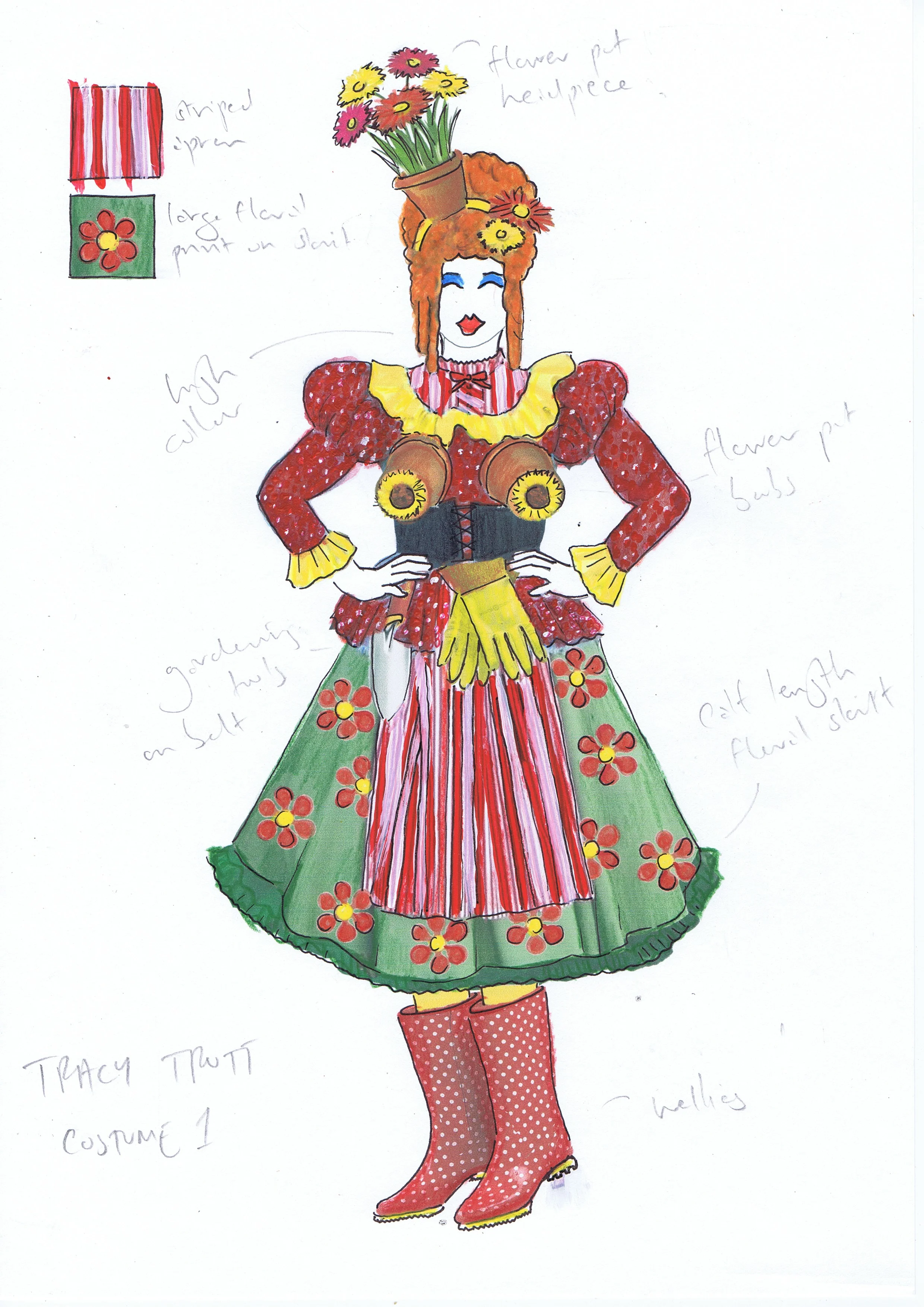 Tracy Trott's gardening dress