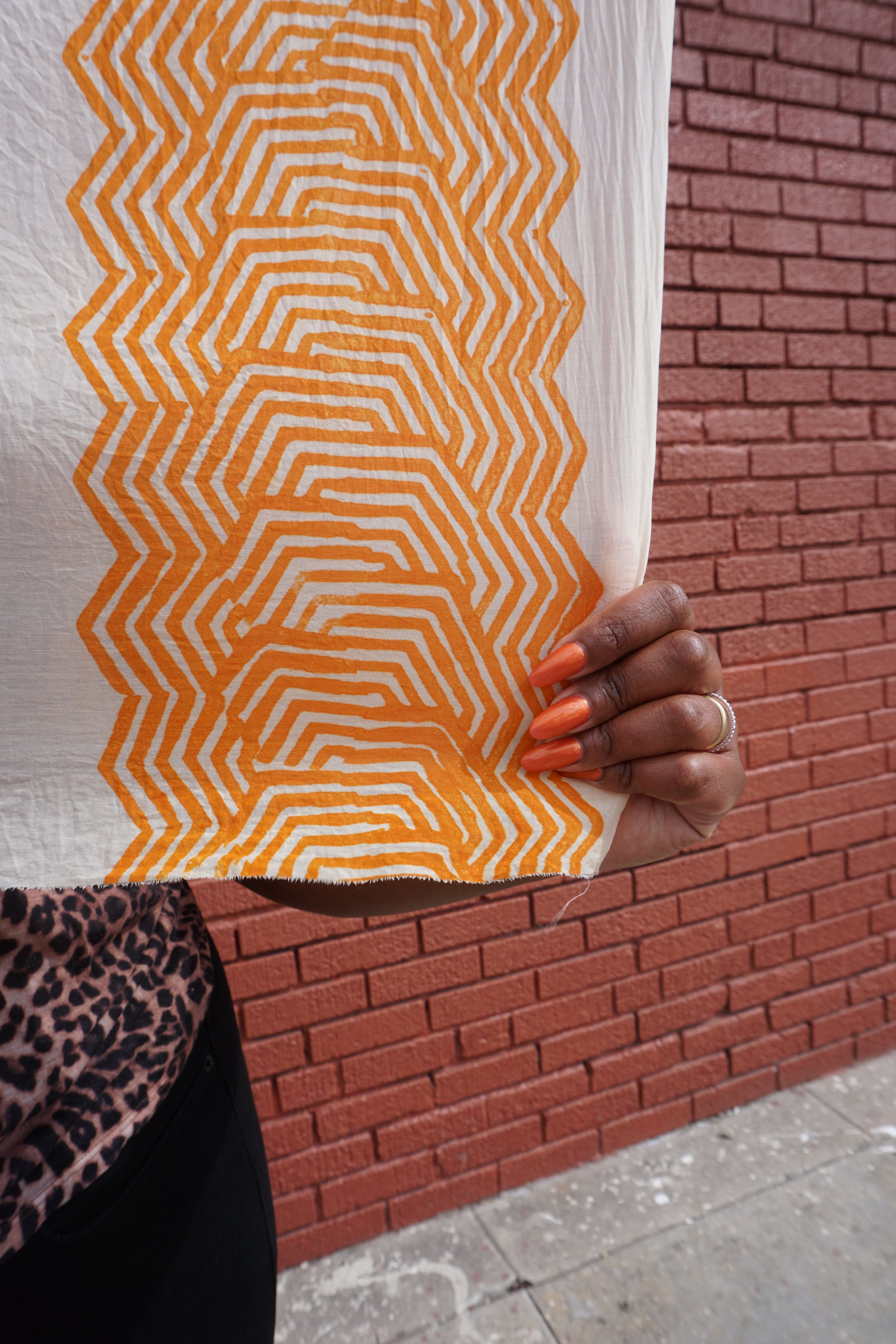 Orange Natural Dye Workshop Carotenoid Print Block Graham Keegan Class Workshop Los Angeles.jpg