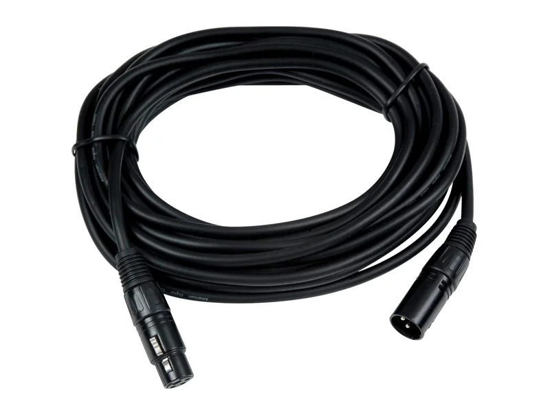 Cables XLRs, TA3s, 1/4" Jacks in sizes from 0.5m to 25m