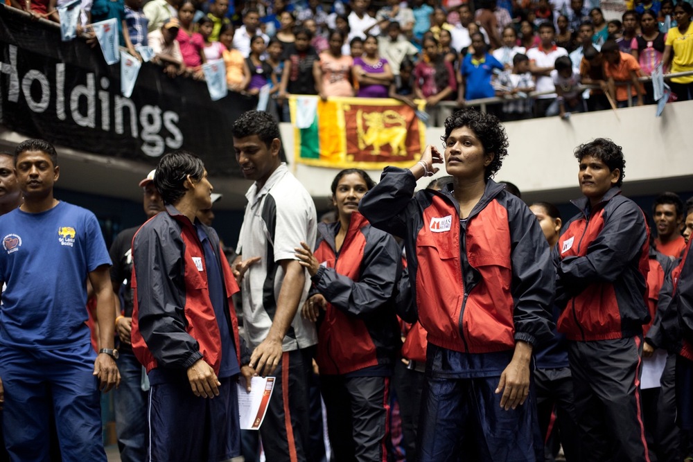 Nilmini Jayasighe and team awaiting results (© Lee Bazalgette)