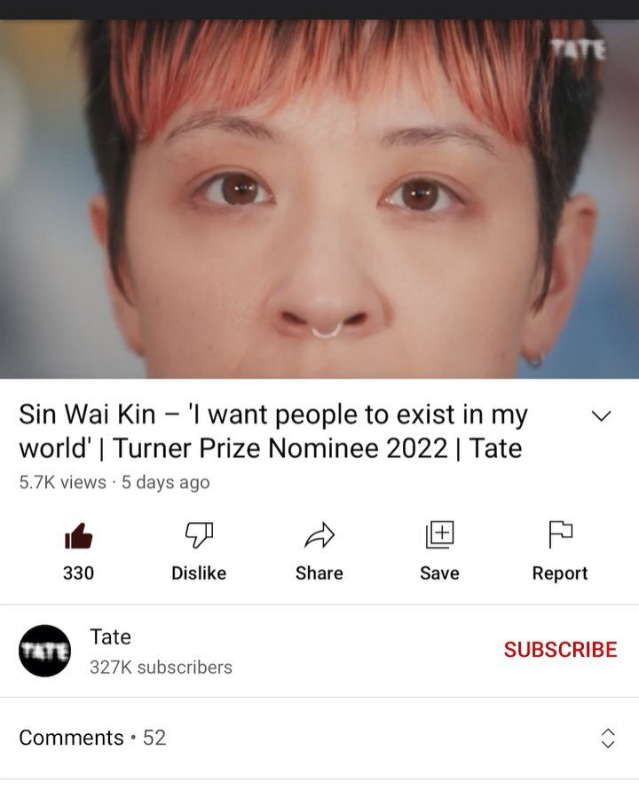 The #TurnerPrize 2022 is now open at @tateliverpool . Had the pleasure of mixing this piece on nominee Sin Wai Kin. Go check their universe and the important questions it poses. 
Beautifully shot and edited by @jeromemonnot 

Full credits:
Director &