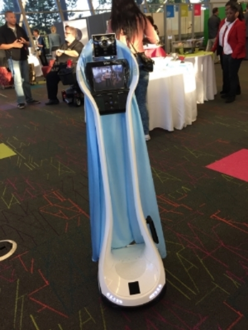  A robot taking video around the space for its opening. Imagine what this could do in schools!&nbsp; 