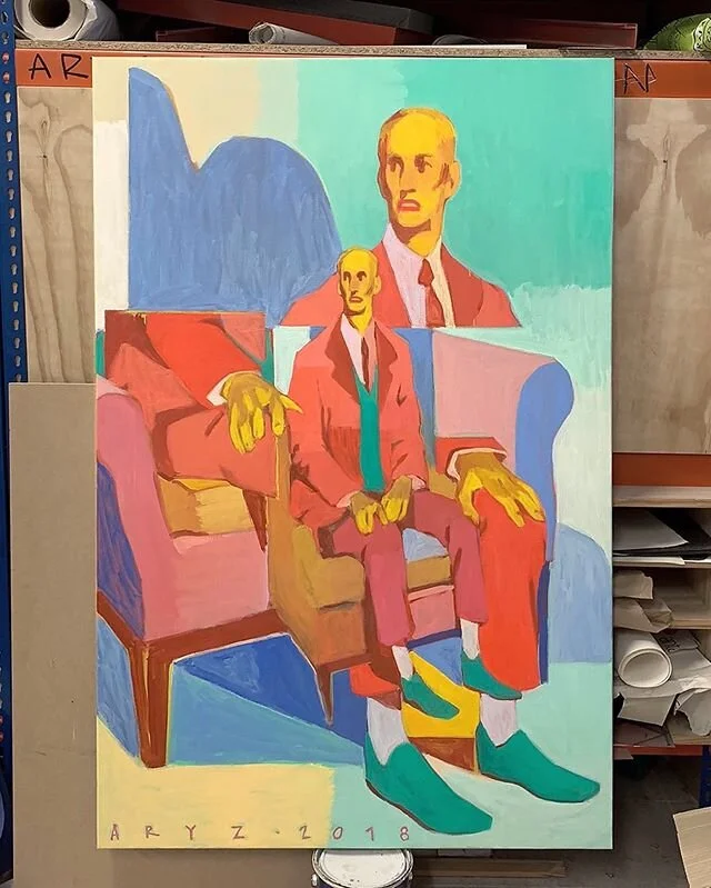 While moving stuff from my old studio I found this one... 🙈
2018, Oil paint on canvas.