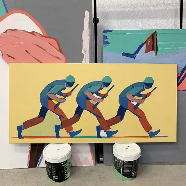 2018
Found this piece while moving all my stuff from my old studio into the new one. 
It was supposed to be part of the power abuse theme paintings I showed last year in France... but it didn&rsquo;t make it.