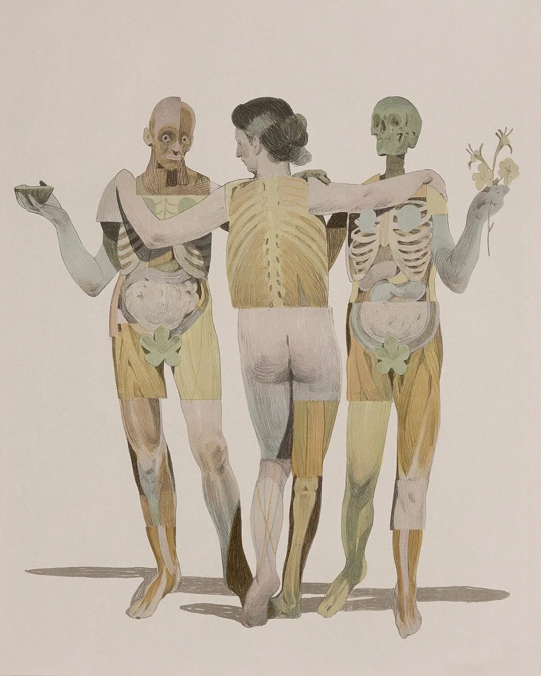 Another one of the crowdfunding rewards&hellip; ✨
Las Gracias (2025) , inspired in the painting Las gracias (2023).
Seven color lithography 70,5 x 58,5 cm