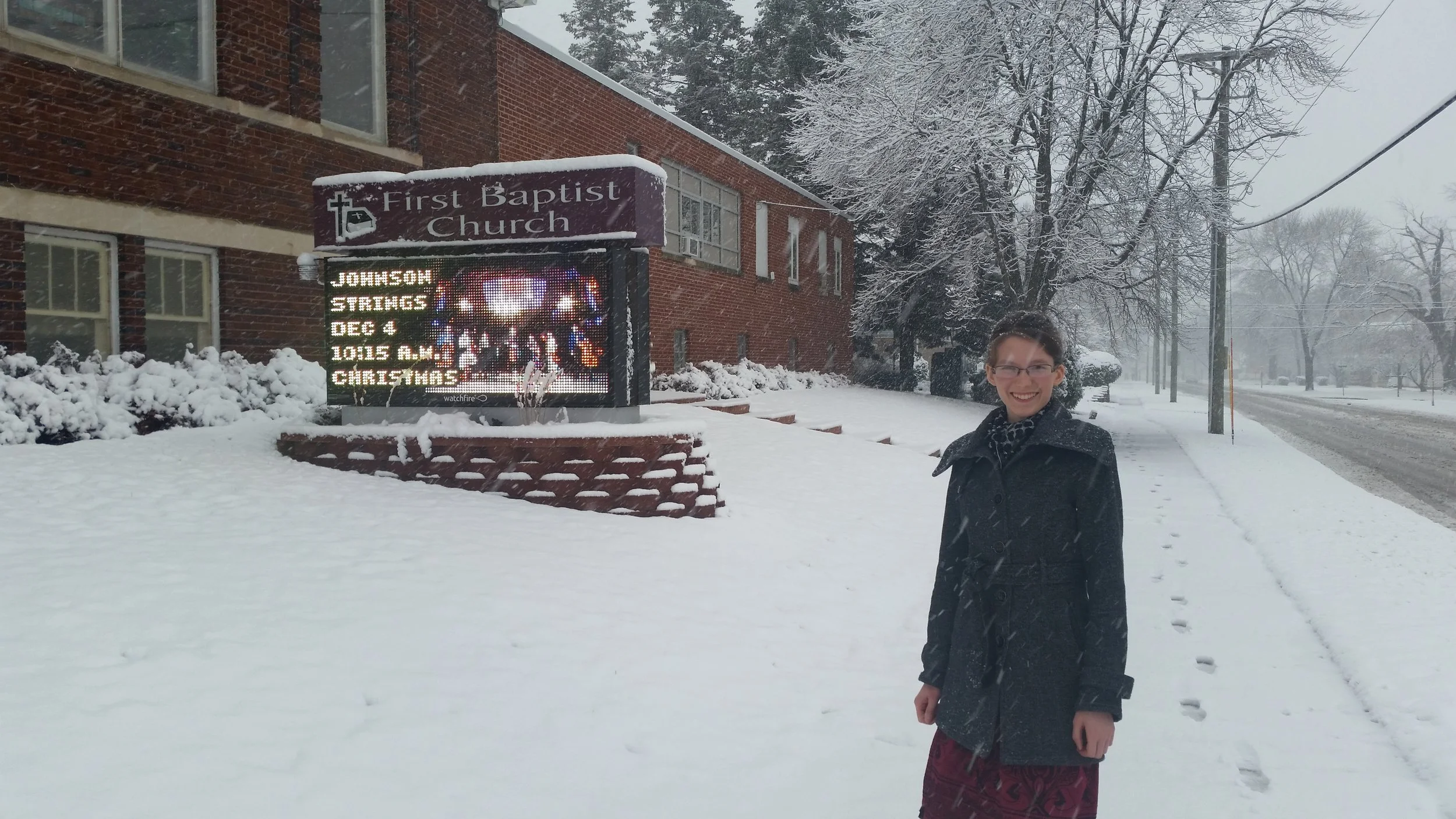 Come sleet, ice, or snow, the show must go on! 