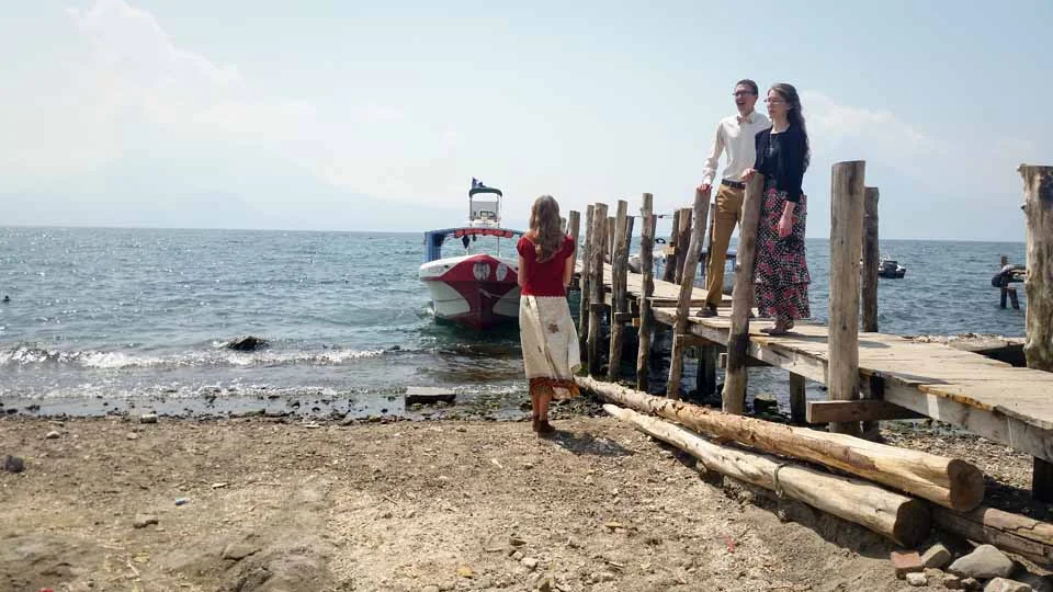 We were able to snatch a few moments this morning, down on the docks of Panajachel, to film a few shots for a music video!