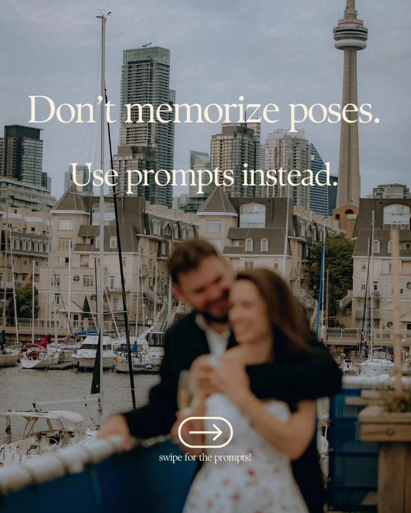 Are you awkward in front of the camera?

First of all, it's completely normal.

You don&rsquo;t need to memorize poses or know what to do with your hands.

Natural photos don&rsquo;t come from perfect positioning.

They come from real interaction.

T