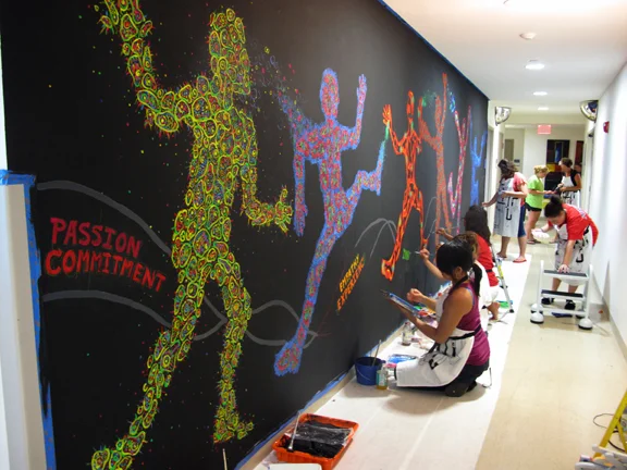  Mural for Cell Signaling Technologies, Beverly, MA. Summer 2013 