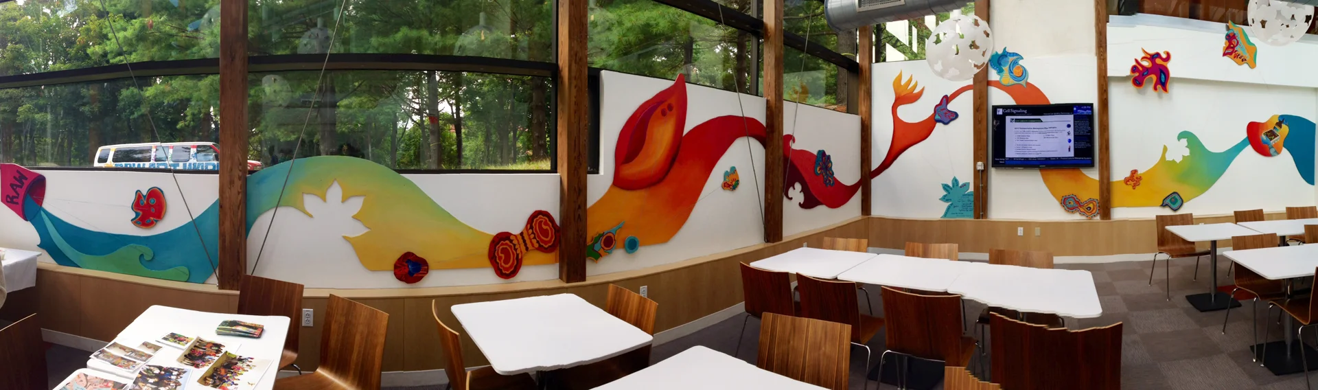  Mural for Cell Signaling Technologies, Beverly, MA. Summer 2014 