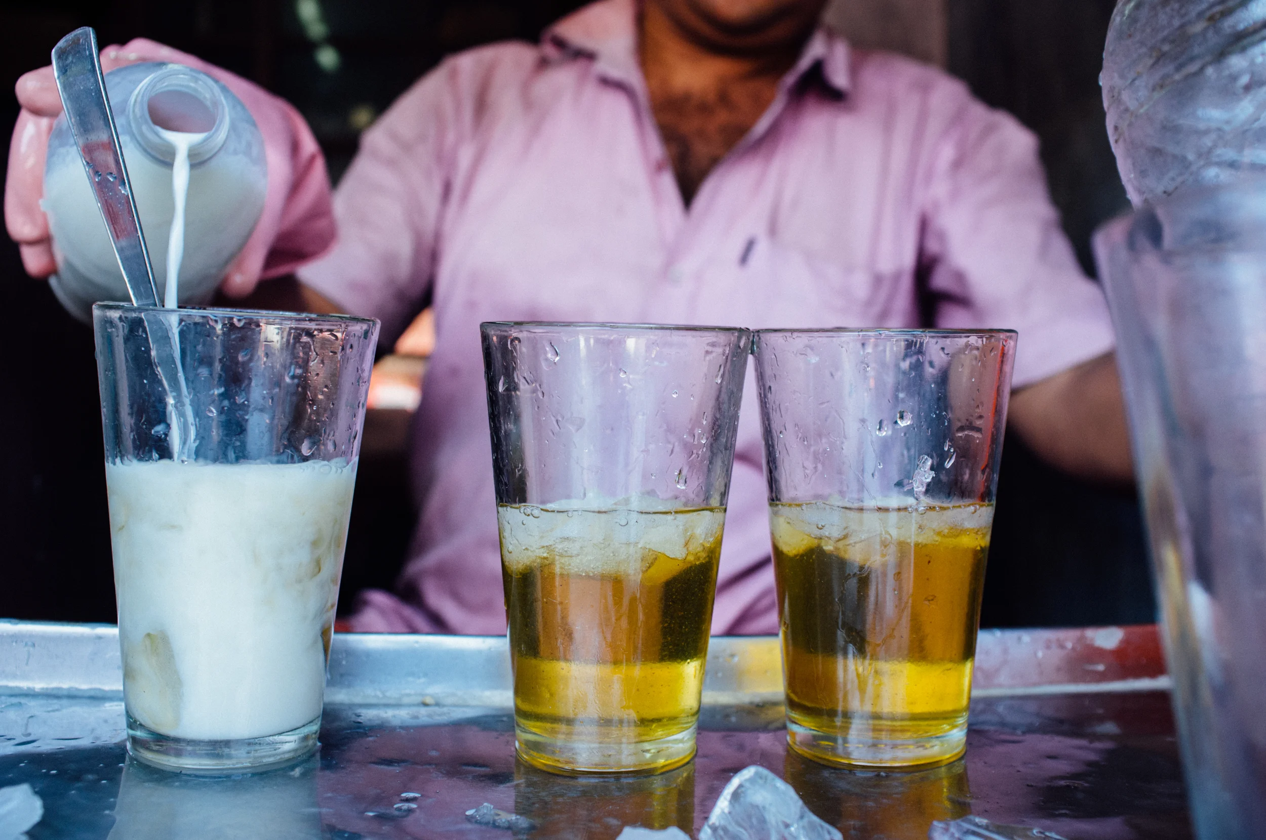 Paal sarbath (milk sarbath)