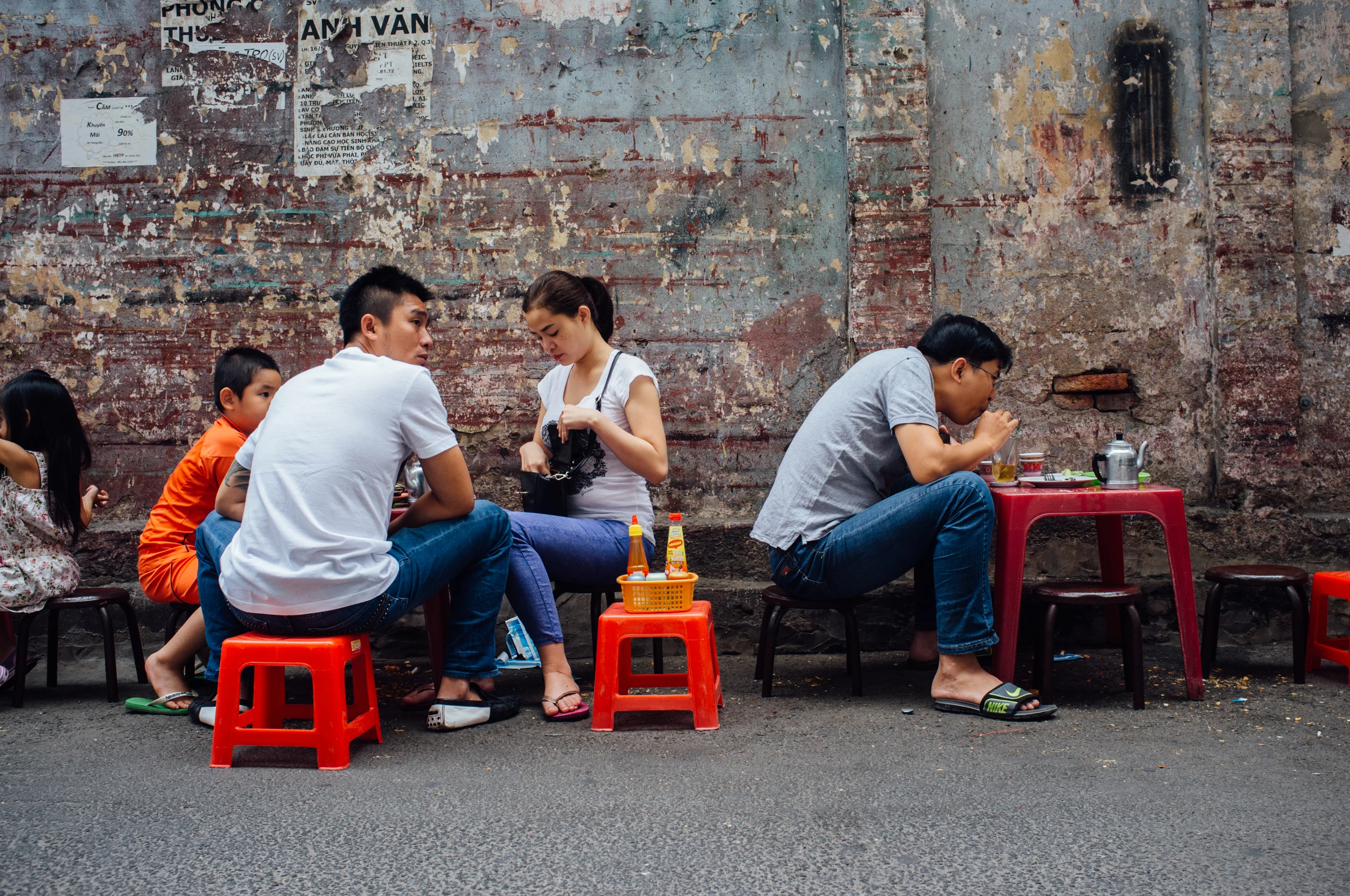 Saigon: what could be a better meal-time setting?