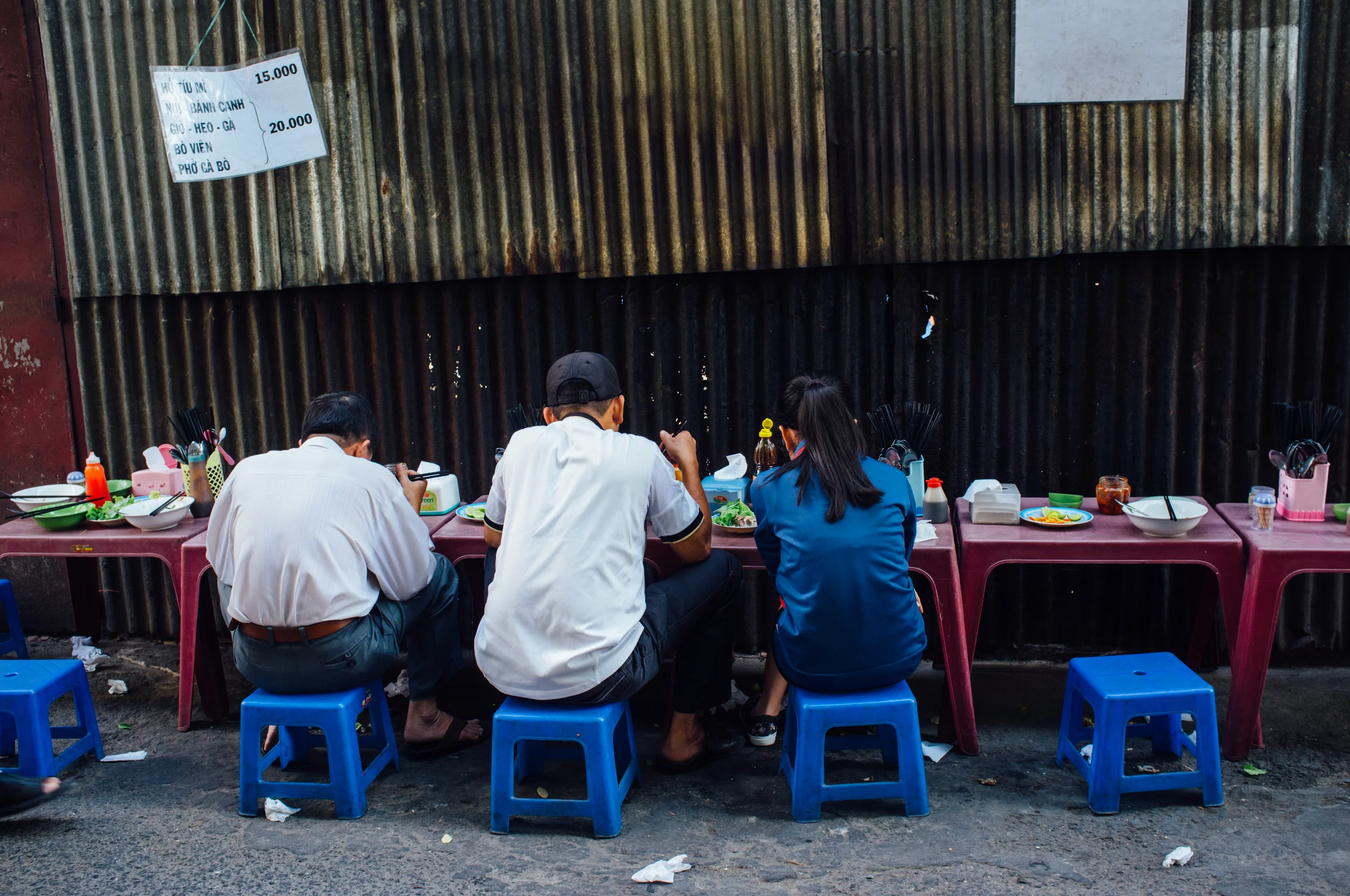 Saigon: alley lunch