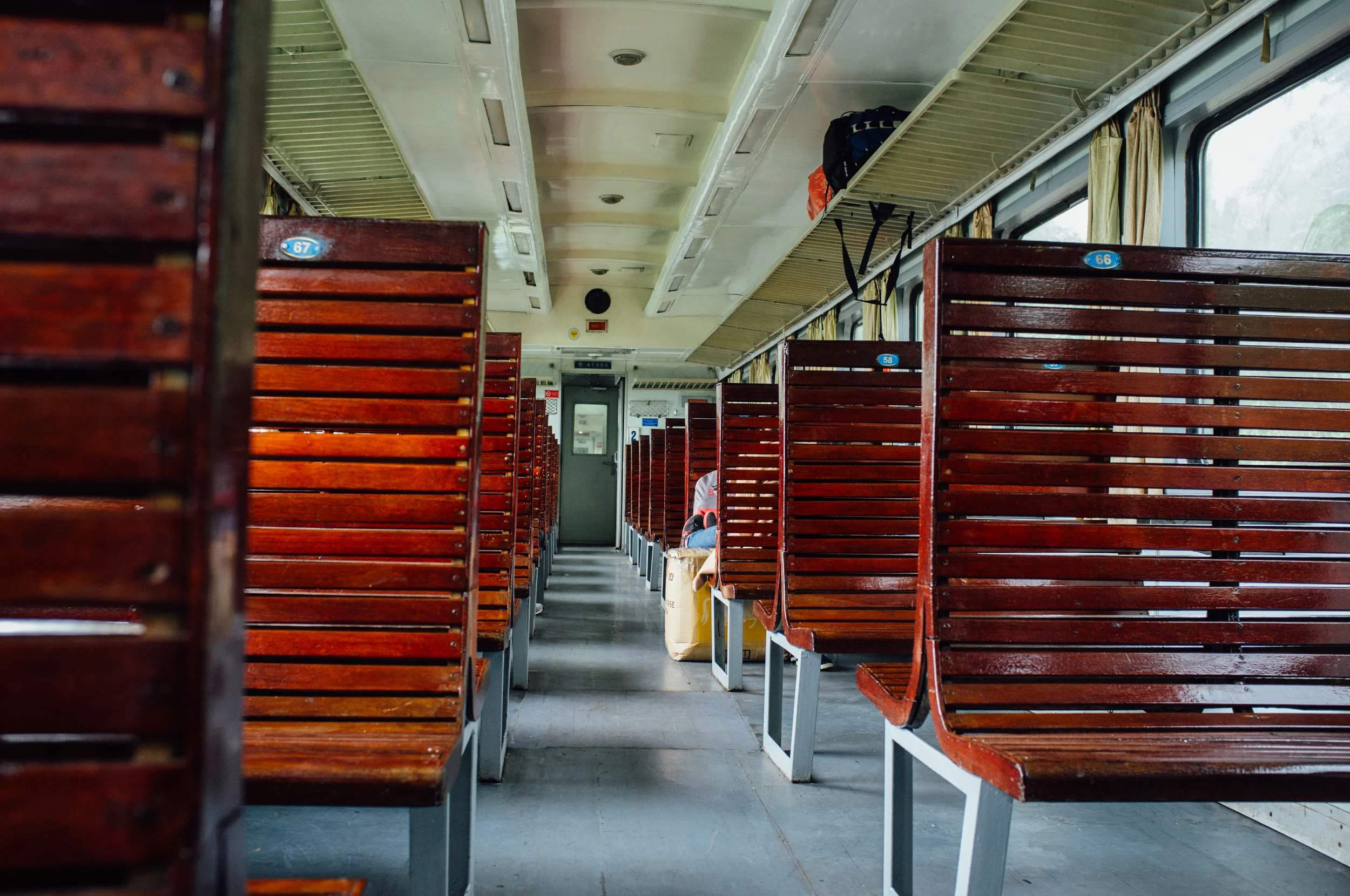 Hard seats on Vietnam Railways SE29