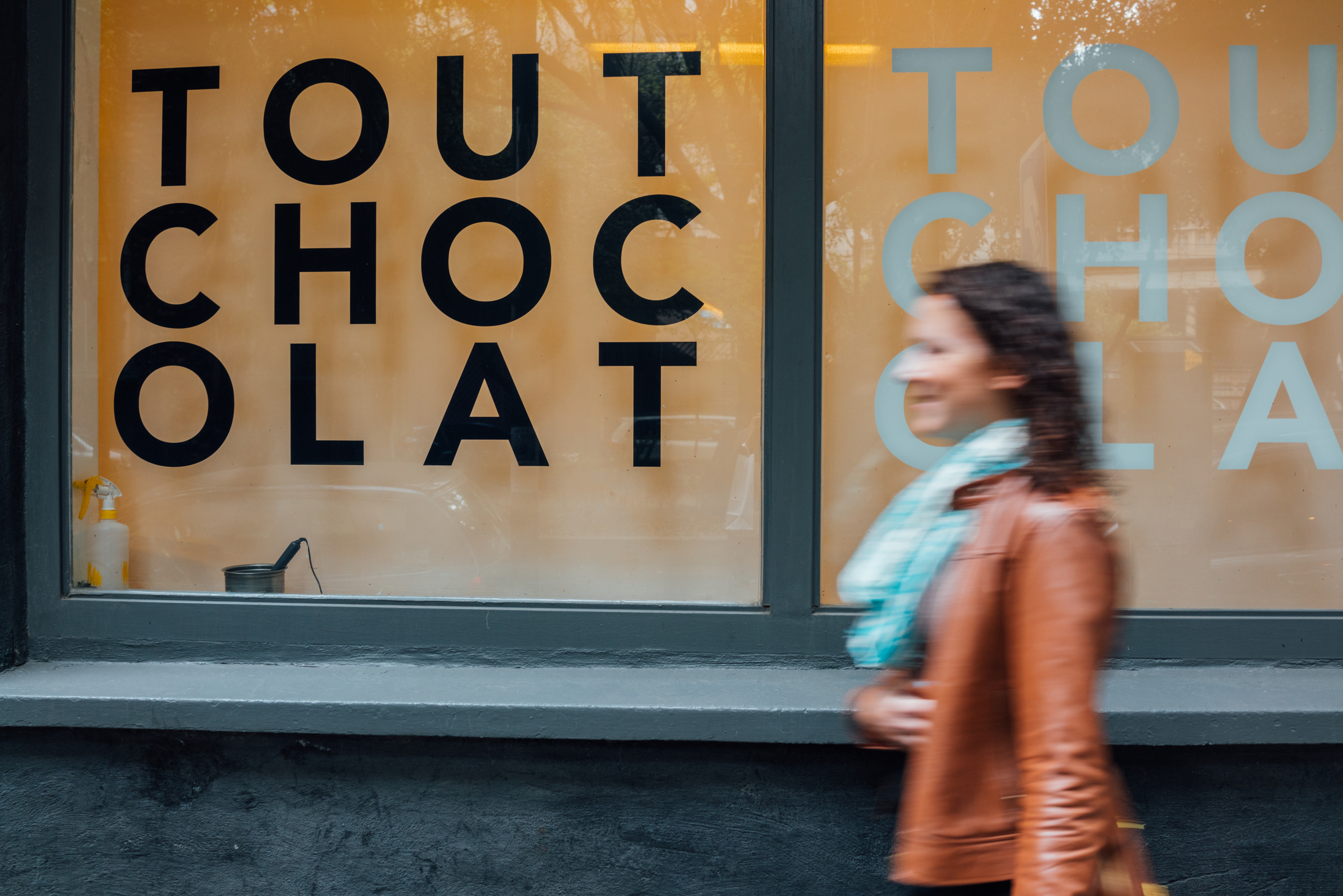 Tout Chocolat's Condesa location is located on a leafy street on Amsterdam Ave.