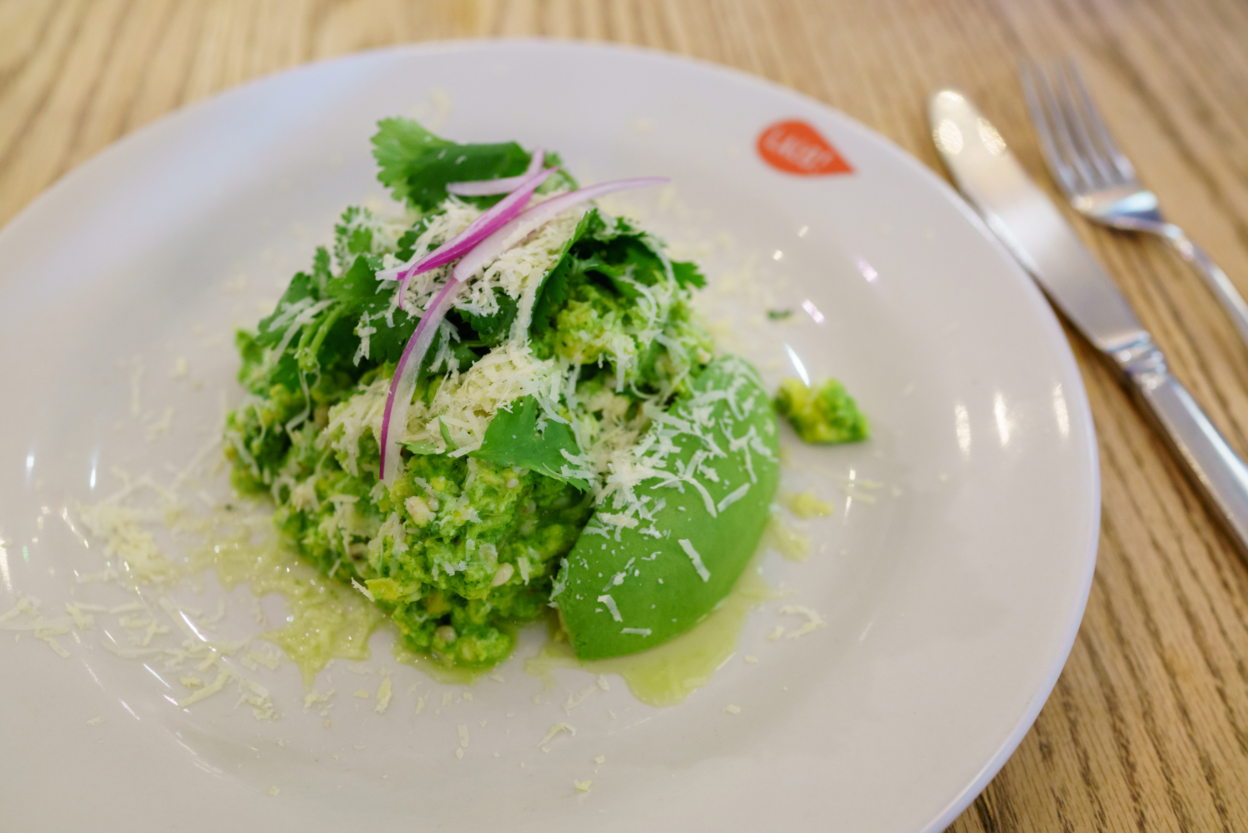 Huevos con escamoles – scrambled eggs with ant eggs – at LALO!