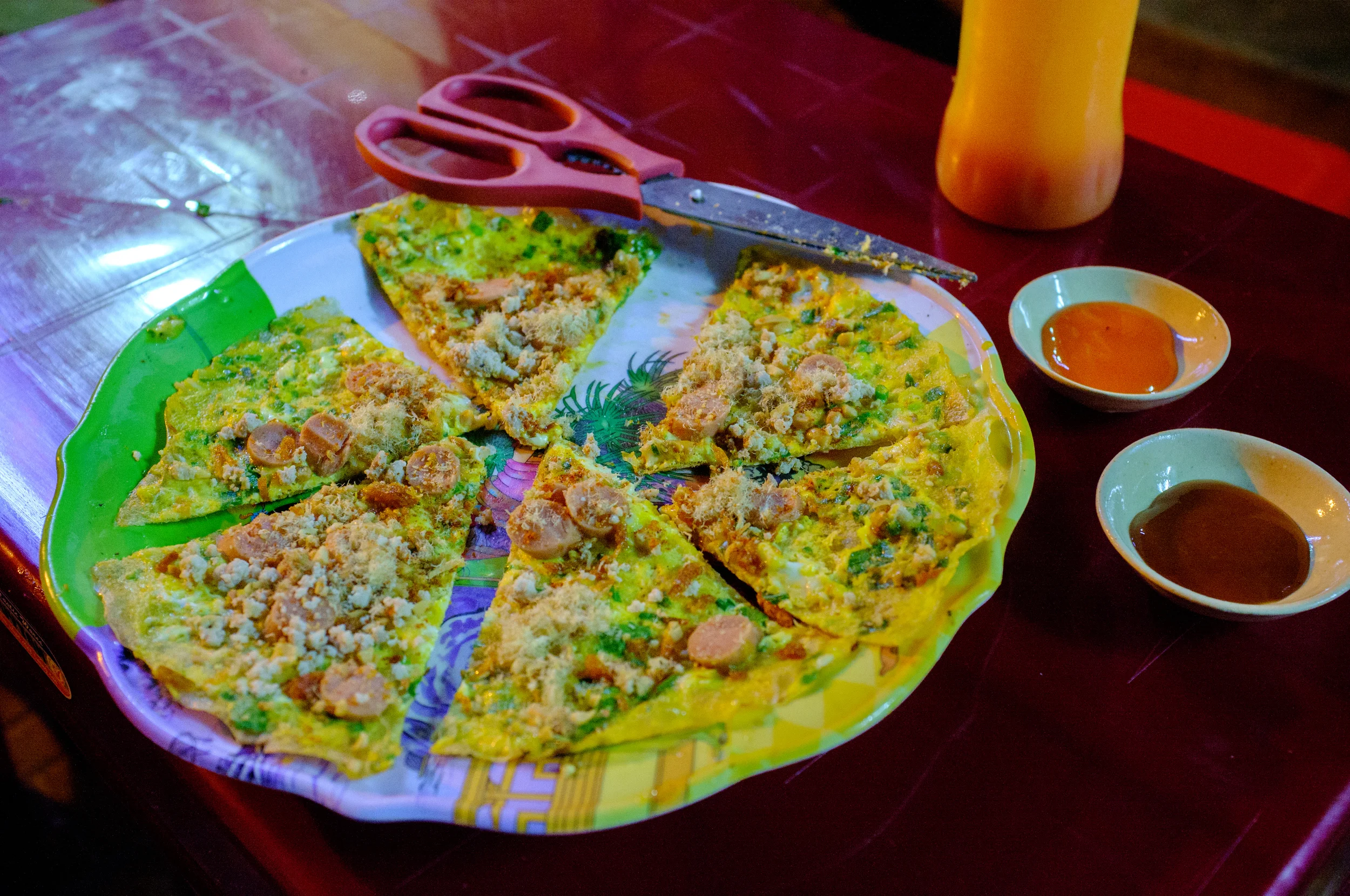 Bánh tráng nướng, also known as "Vietnamese Pizza"