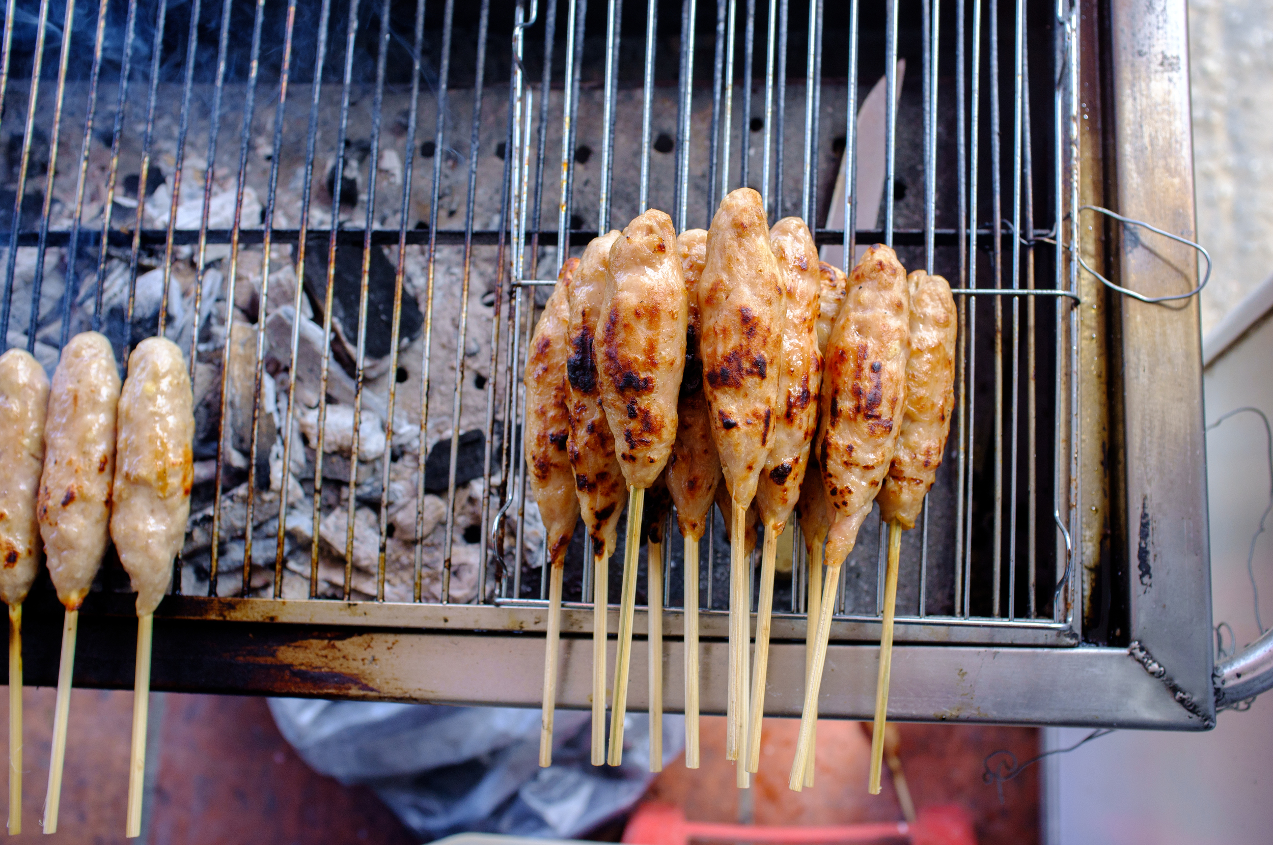 On the grill