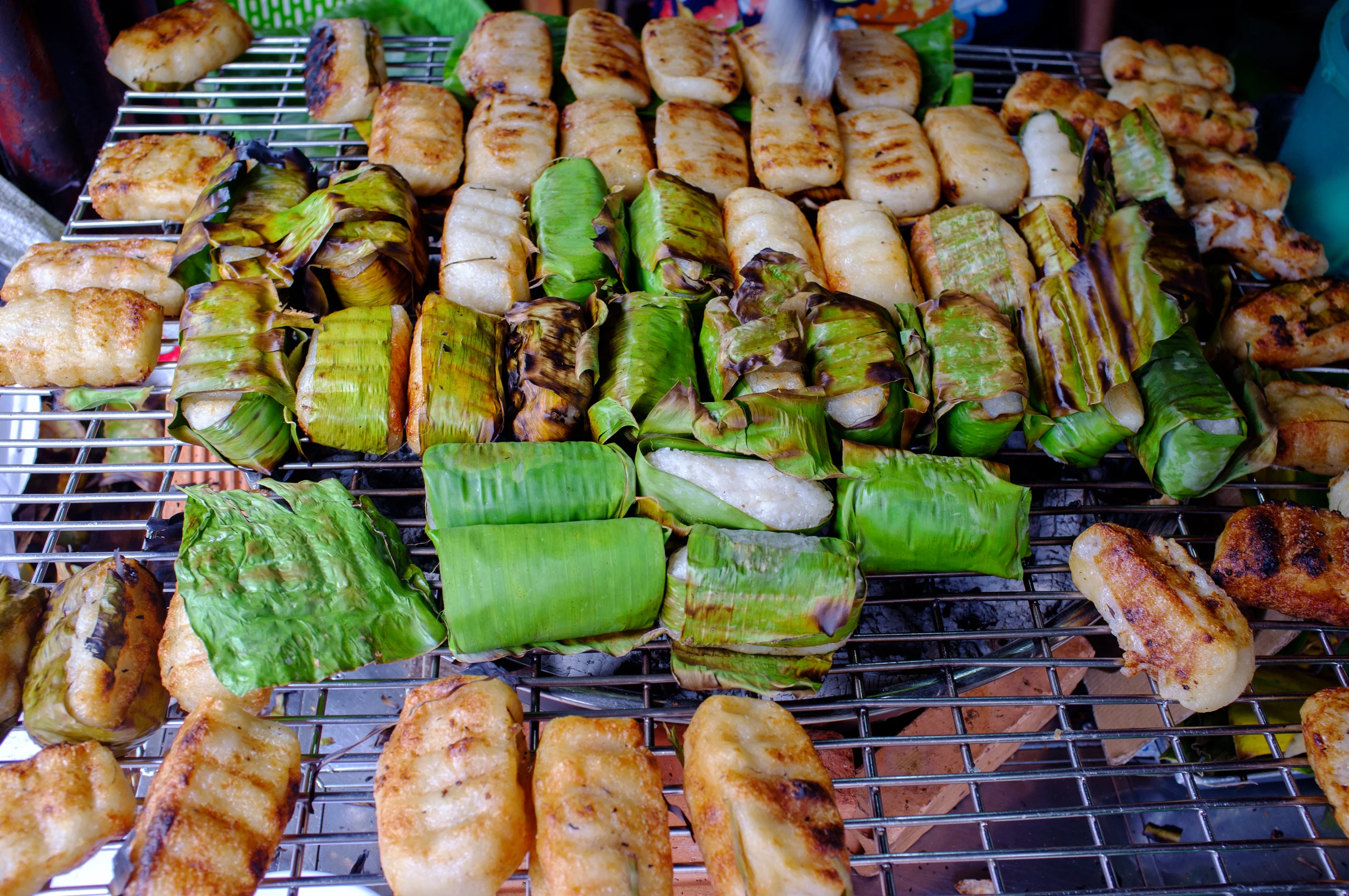 Chuối nếp nướng