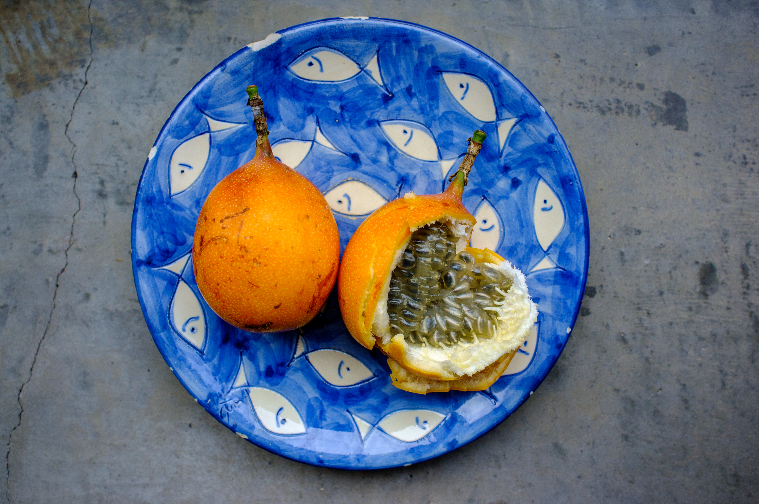 Granadilla, probably our favorite fruit in Colombia