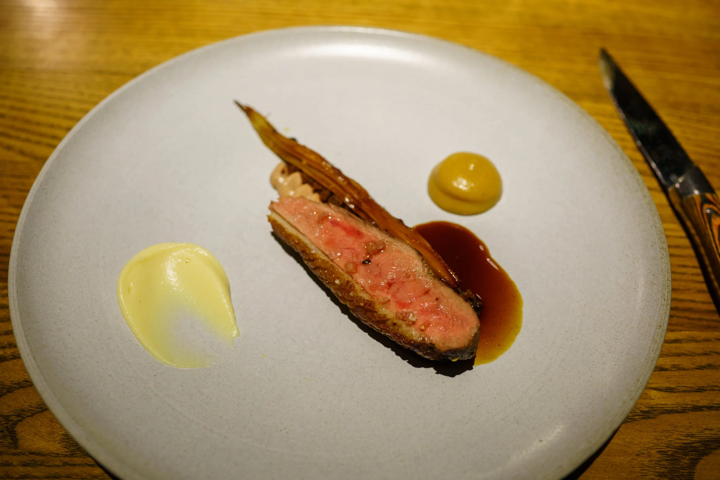 Silver Hill Farm Duck Breast, Confit Leg, Sour Endive & Parsnip