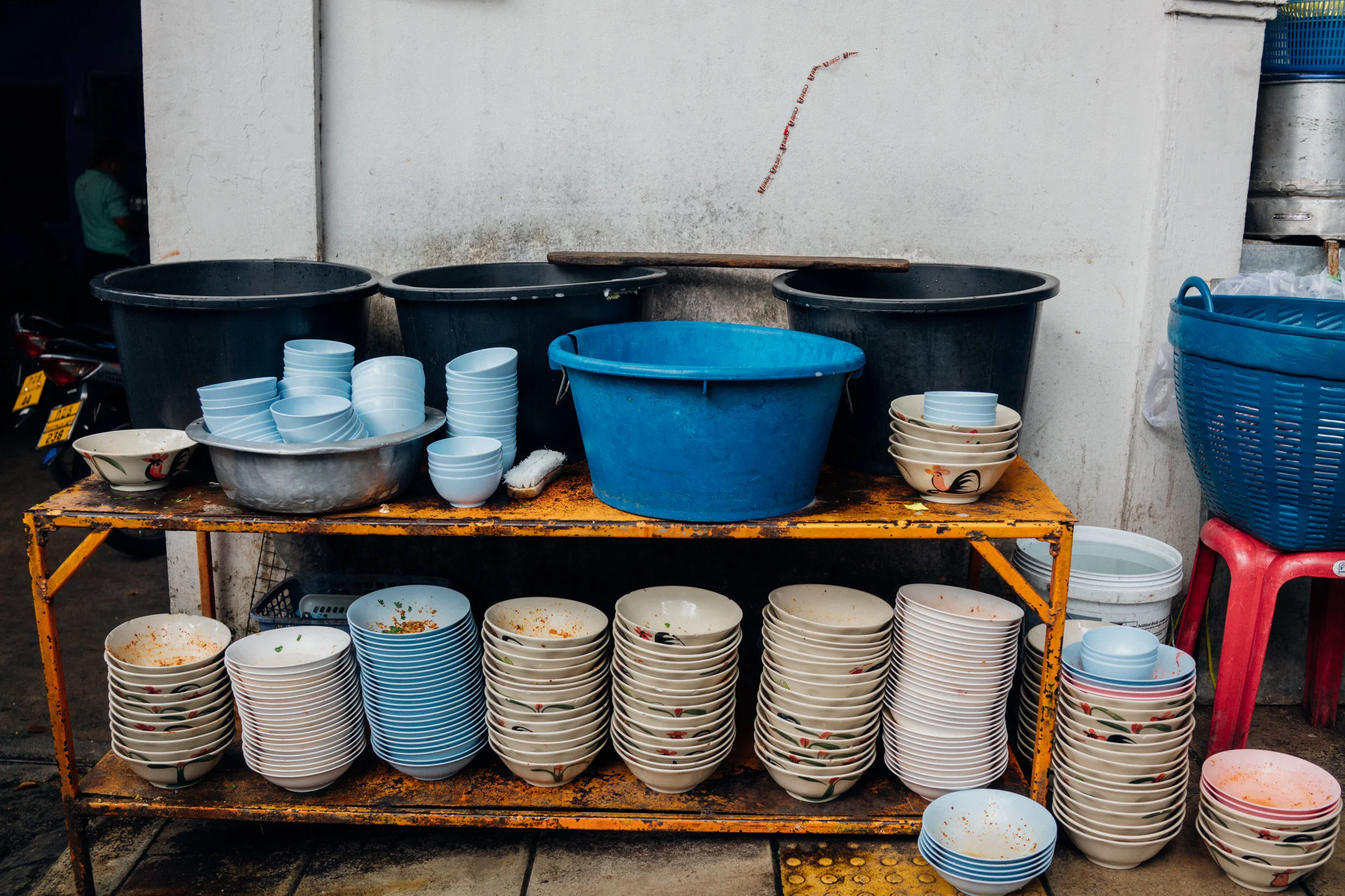 Organization to the dirty dishes