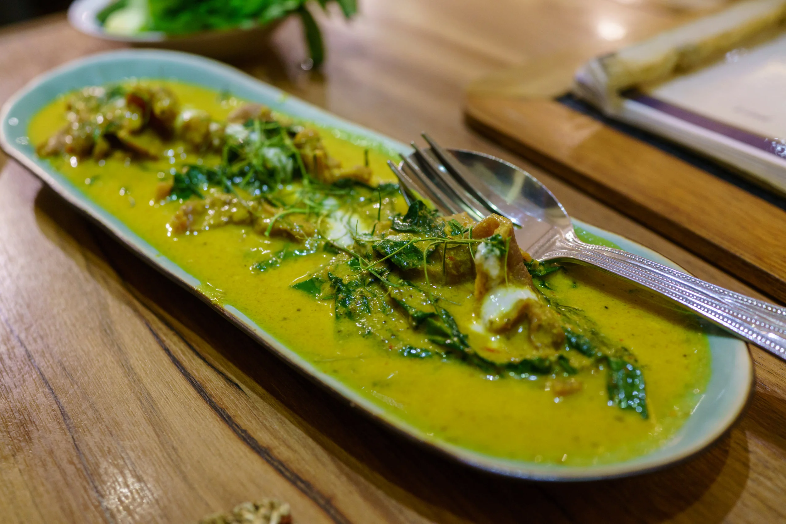 Yellow curry with beef at The Local