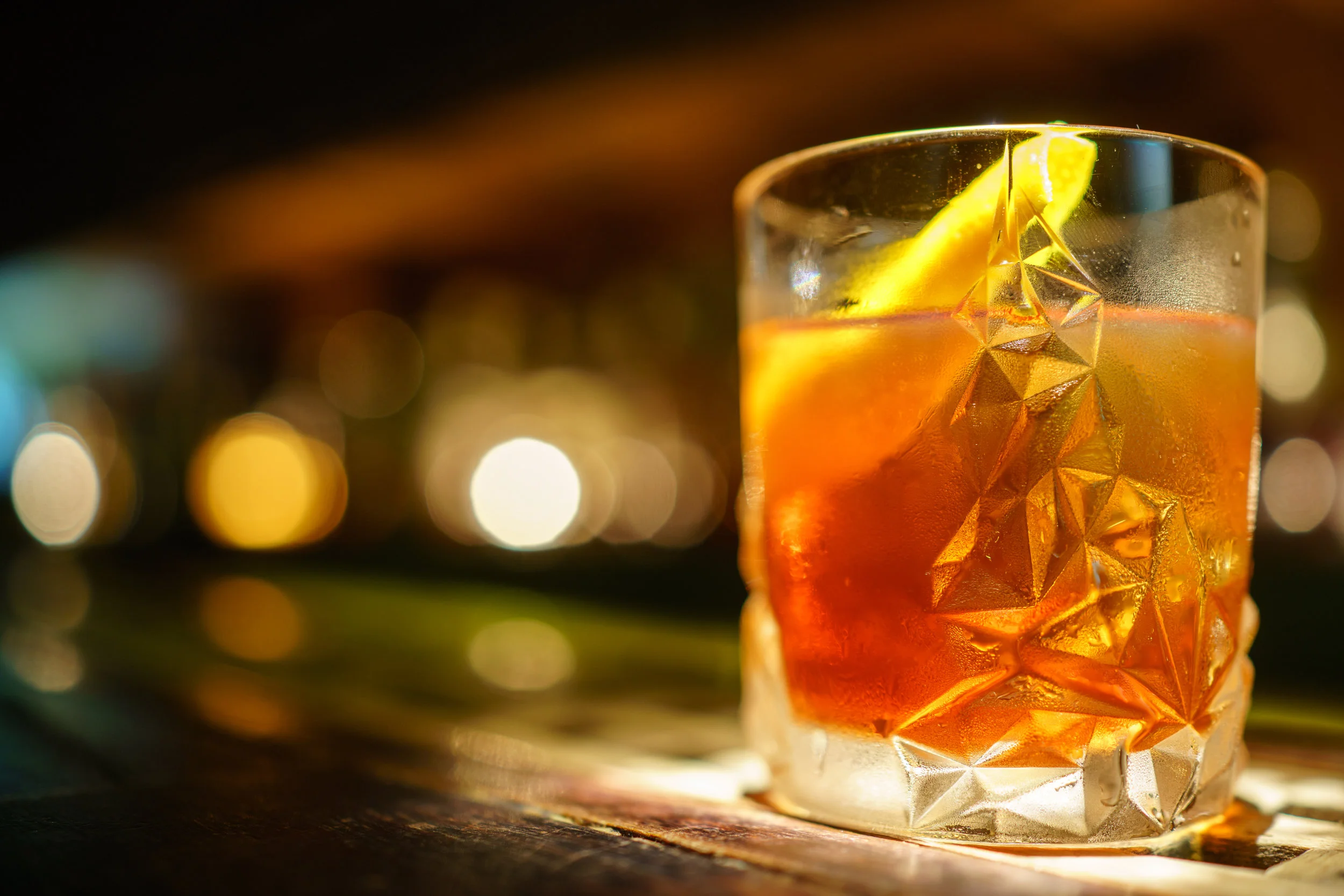 A bourbon drink at J. Boroski Mixology in Bangkok