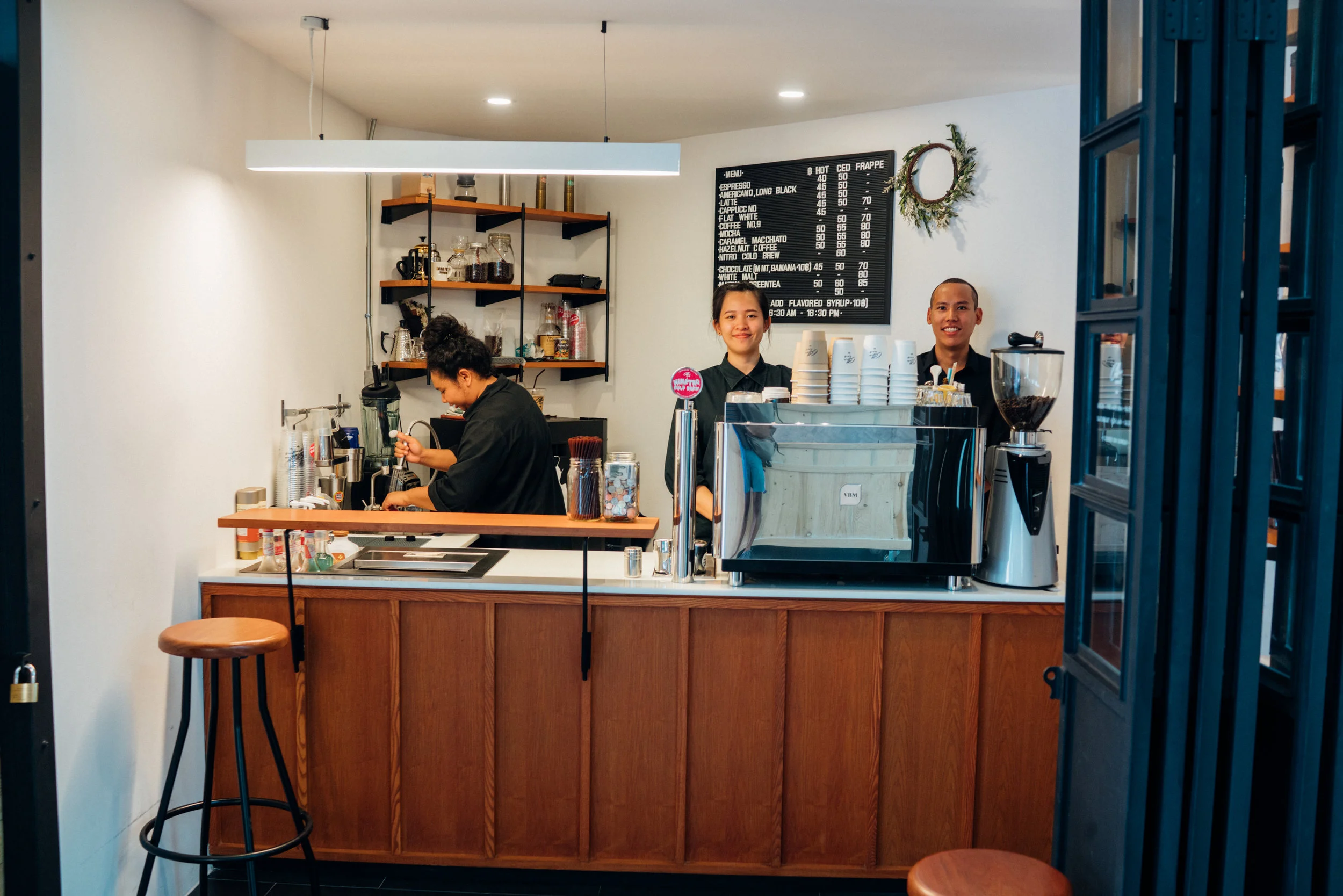 All smiles at Coffee No. 9