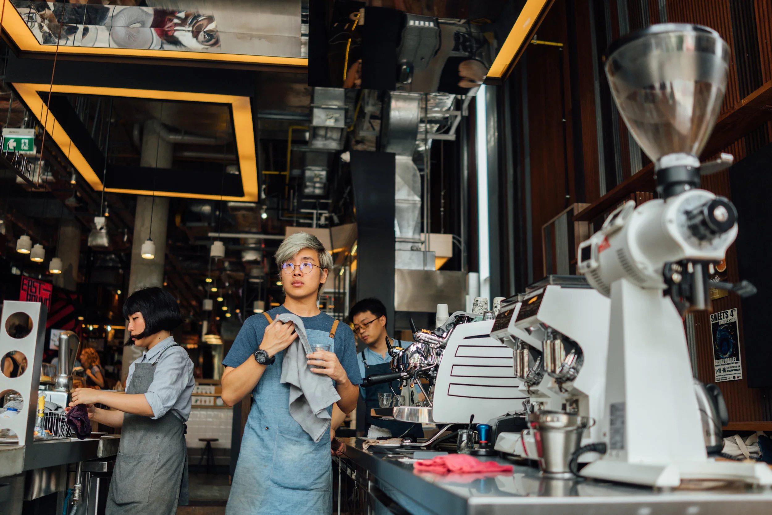 The small bar at Roots Coffee
