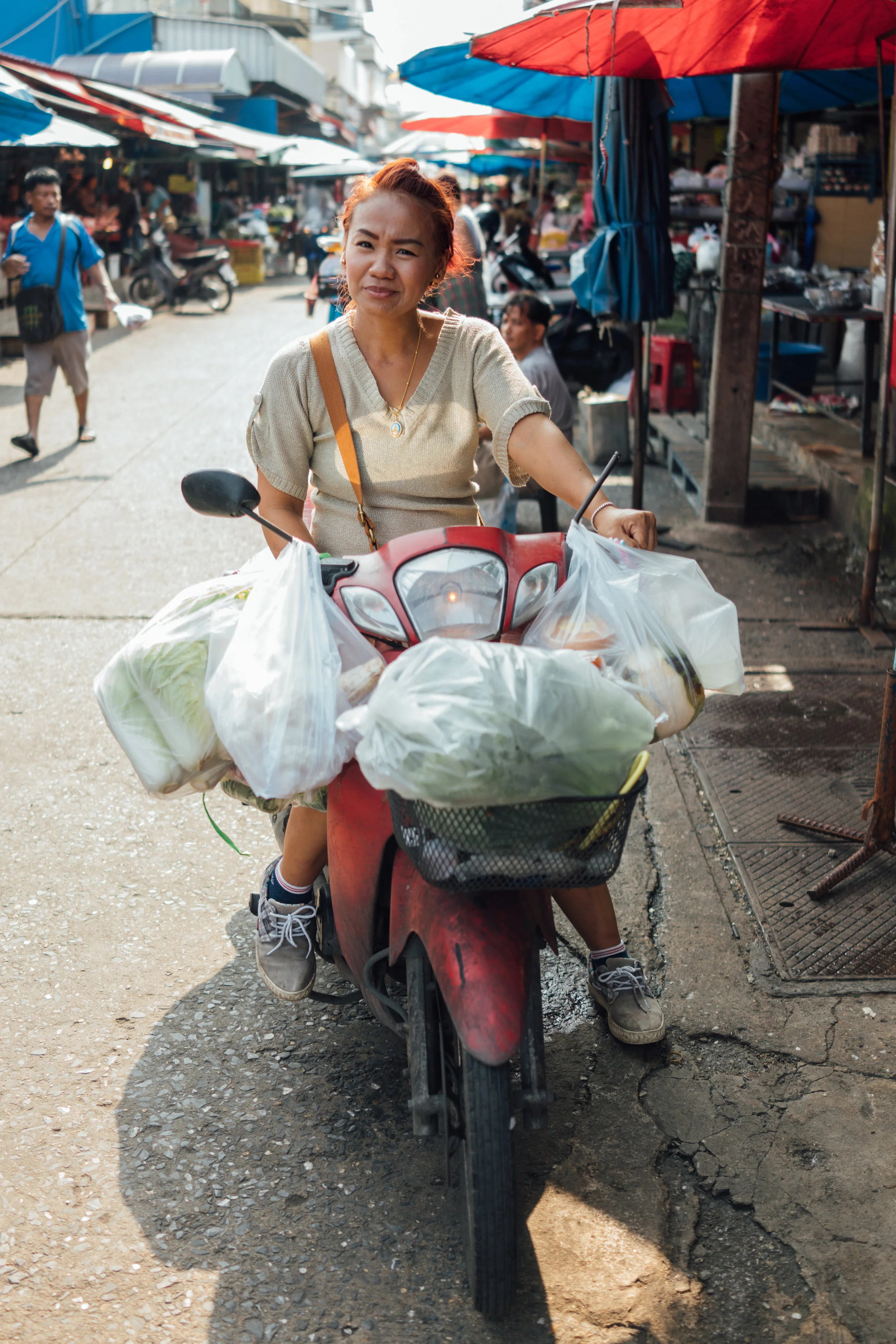 Stocking up at Muang Mai Market, a wholesale market