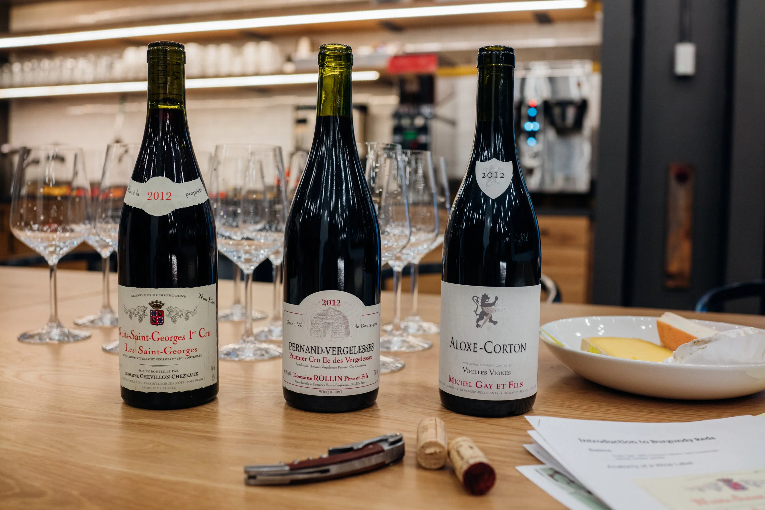2012 Domaine Chevillon-Chezeaux Les Saint-Georges, Nuits-Saint-Georges Premier Cru, part of a tasting during an introductory Burgundy wine class I taught
