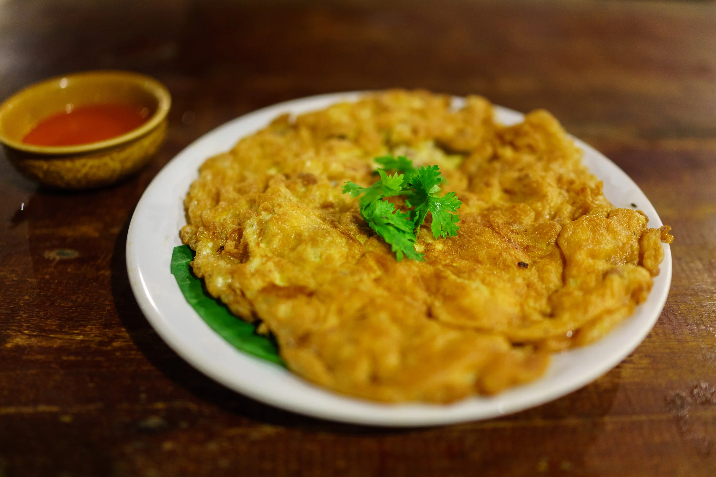 Fluffy Thai pork omelet 