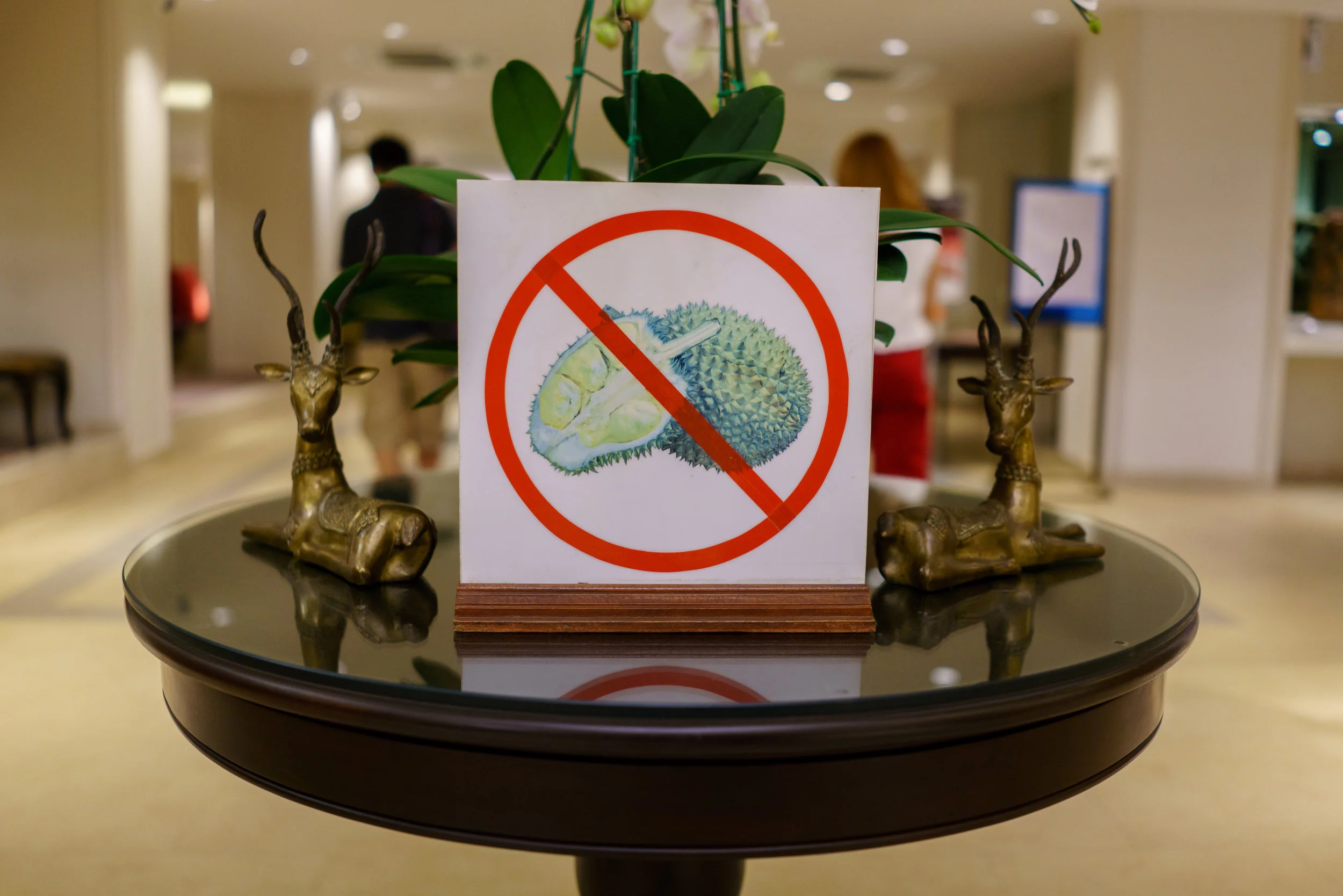No durian allowed