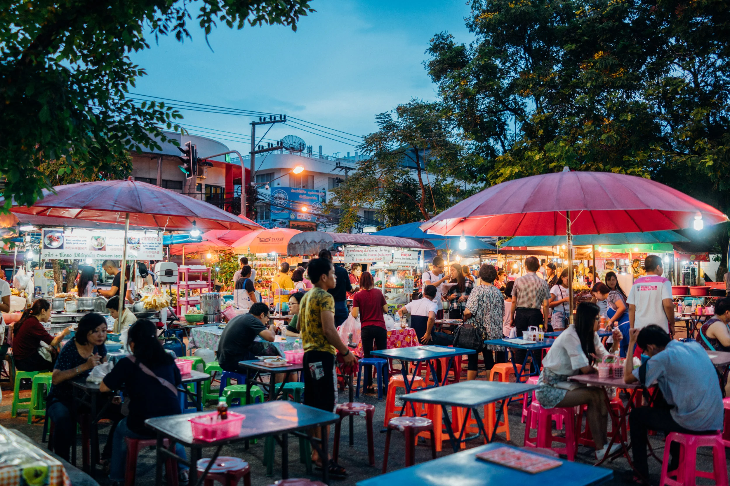 The scene at the Saturday Night Market