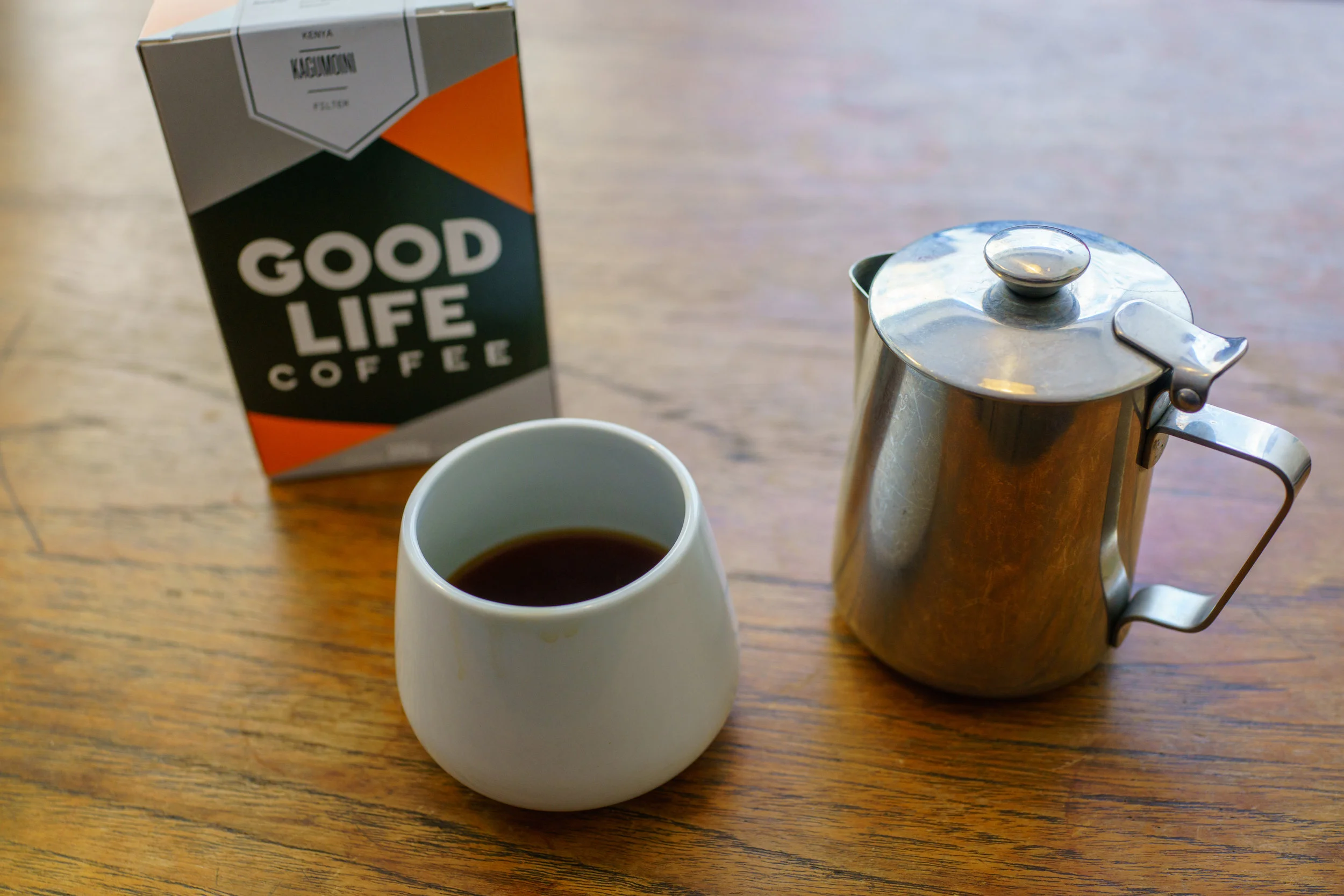 An excellent Kenya Kagumoini on Aeropress