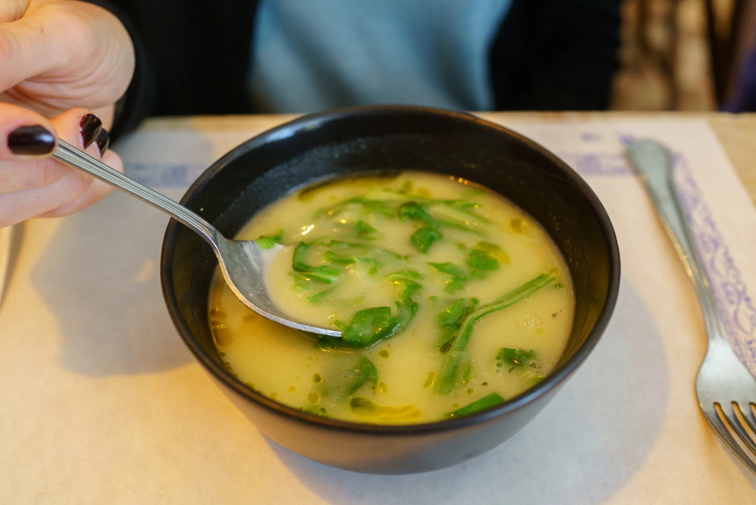 Caldo verde at Taberna da Rua das Flores