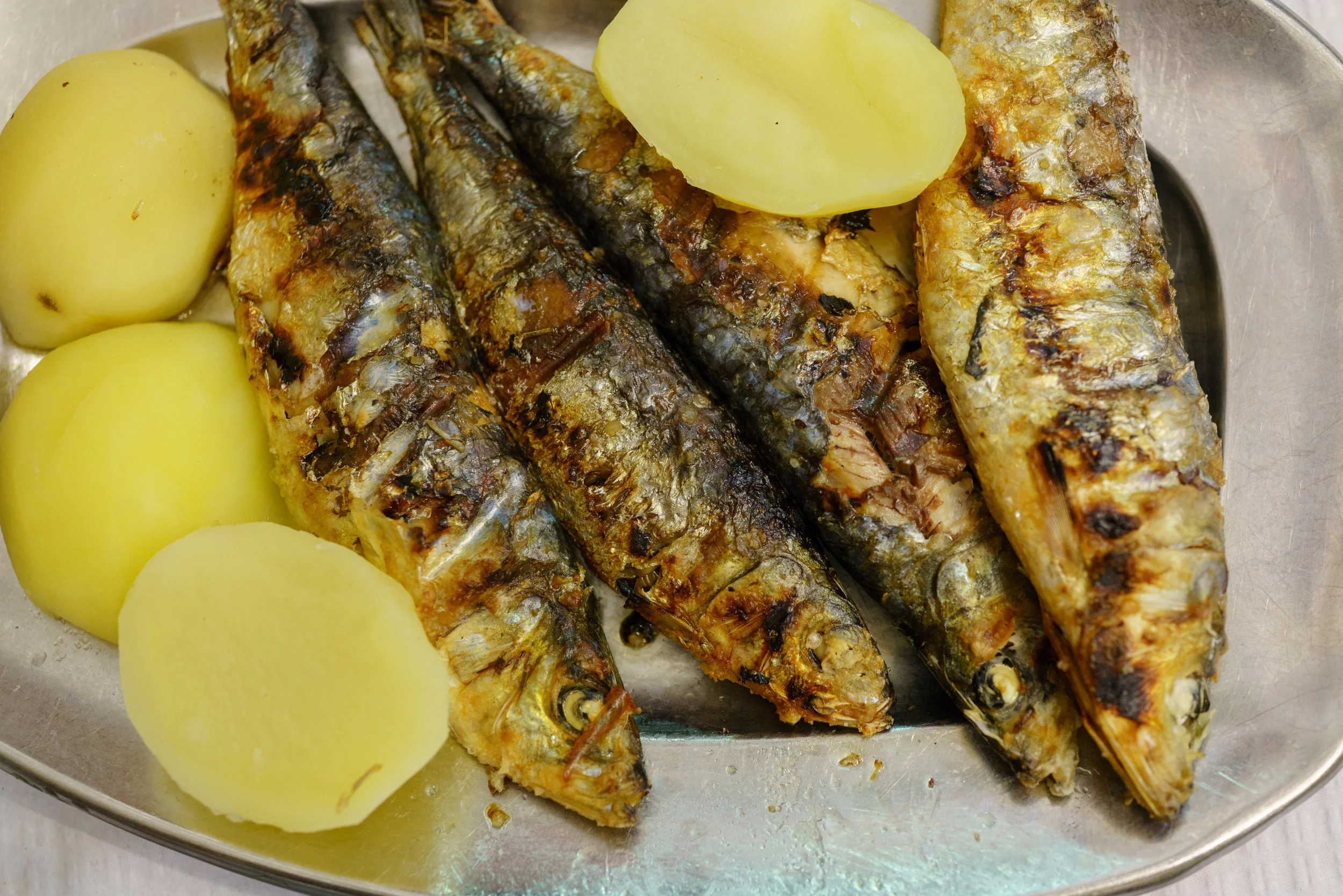 Grilled Sardines at Restaurante A Merendinha do Arco