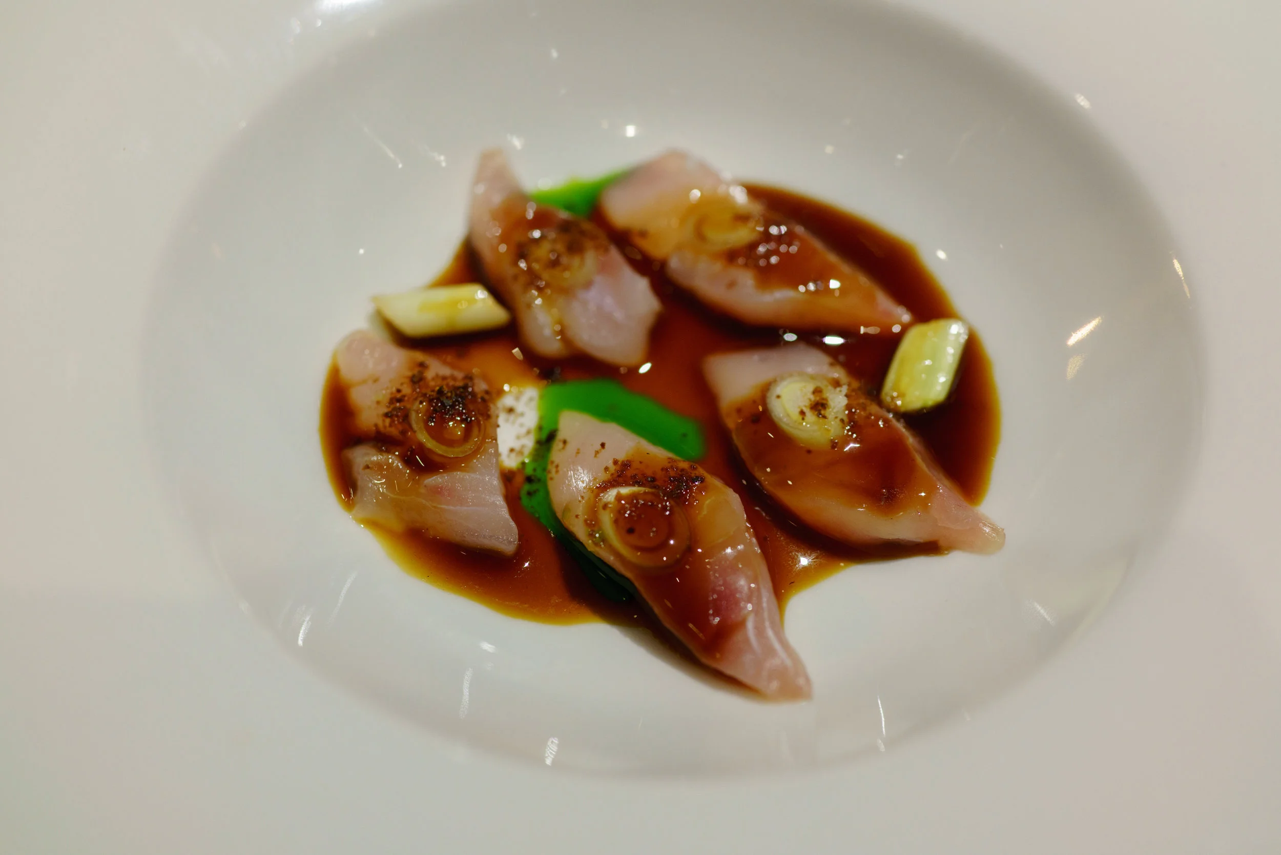 Horse Mackerel and Duck sauce