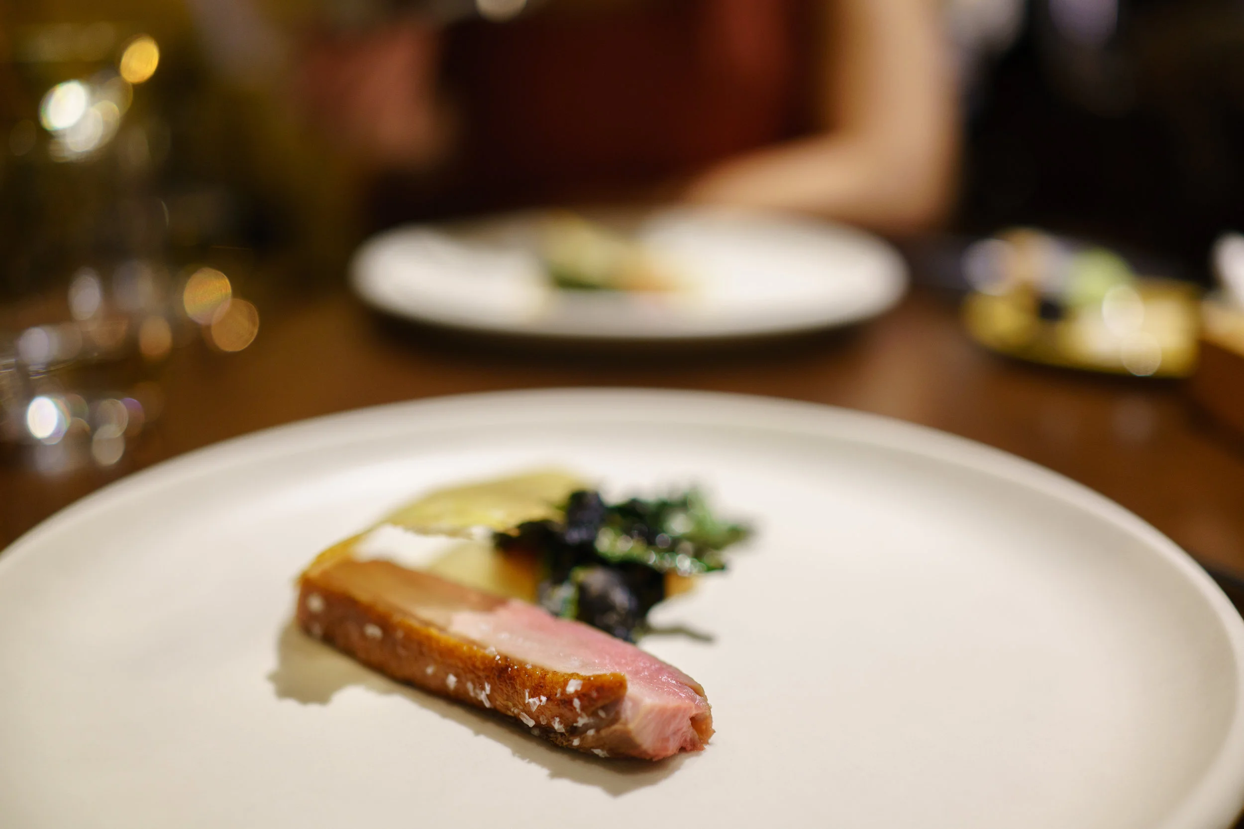 Duck, rhubarb and Cabbage