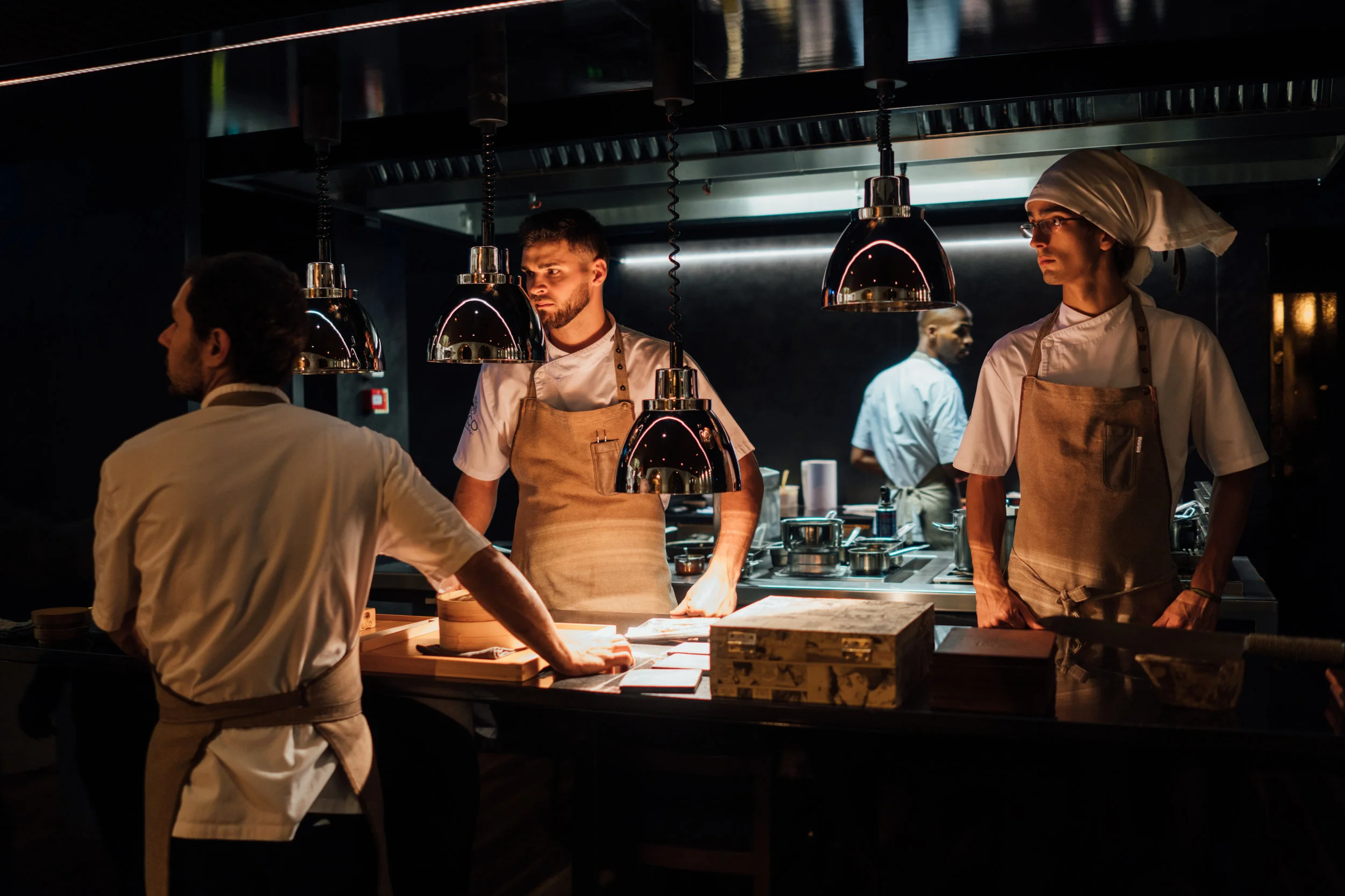 The open kitchen at Loco