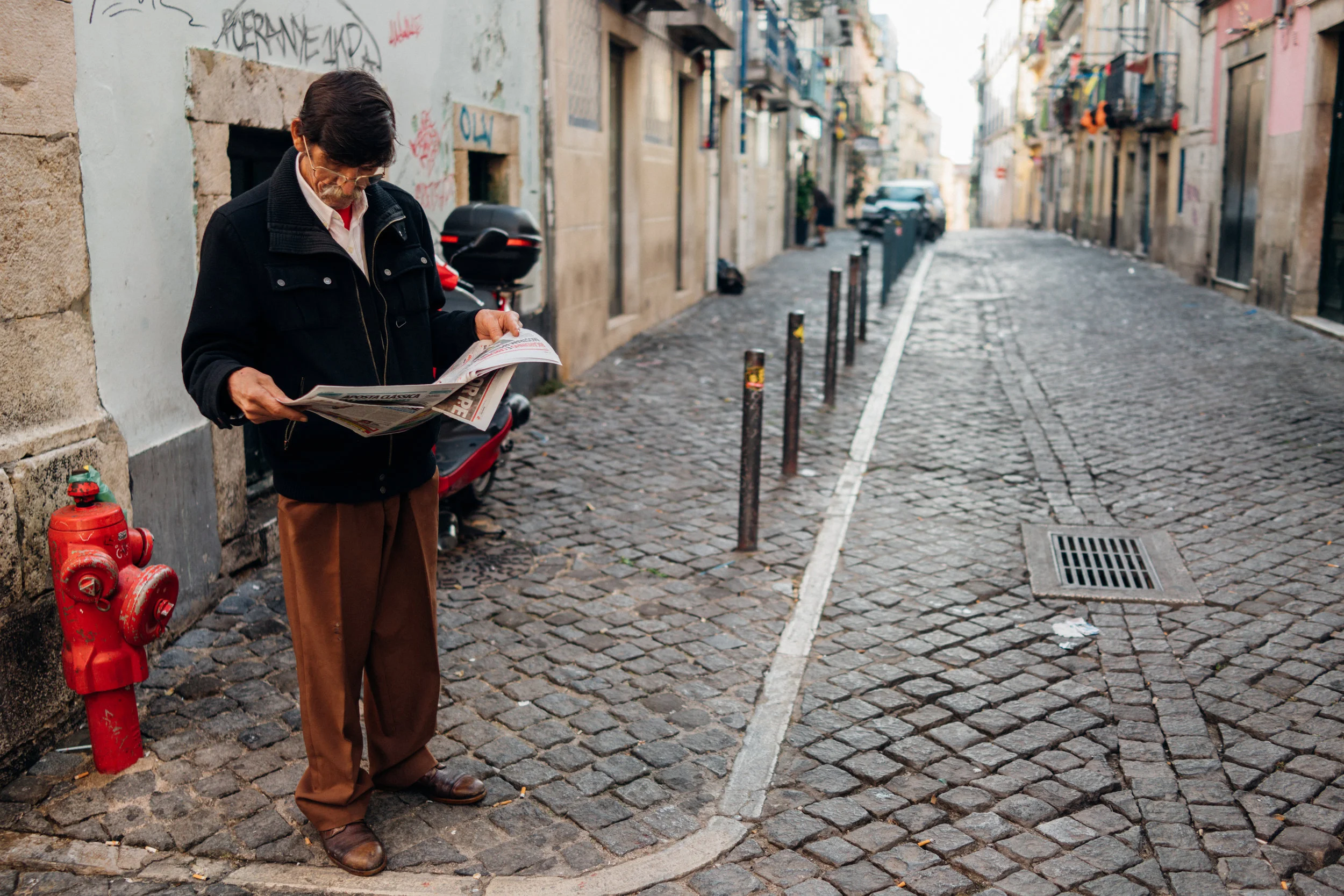 The charming streets of Lisbon, by day