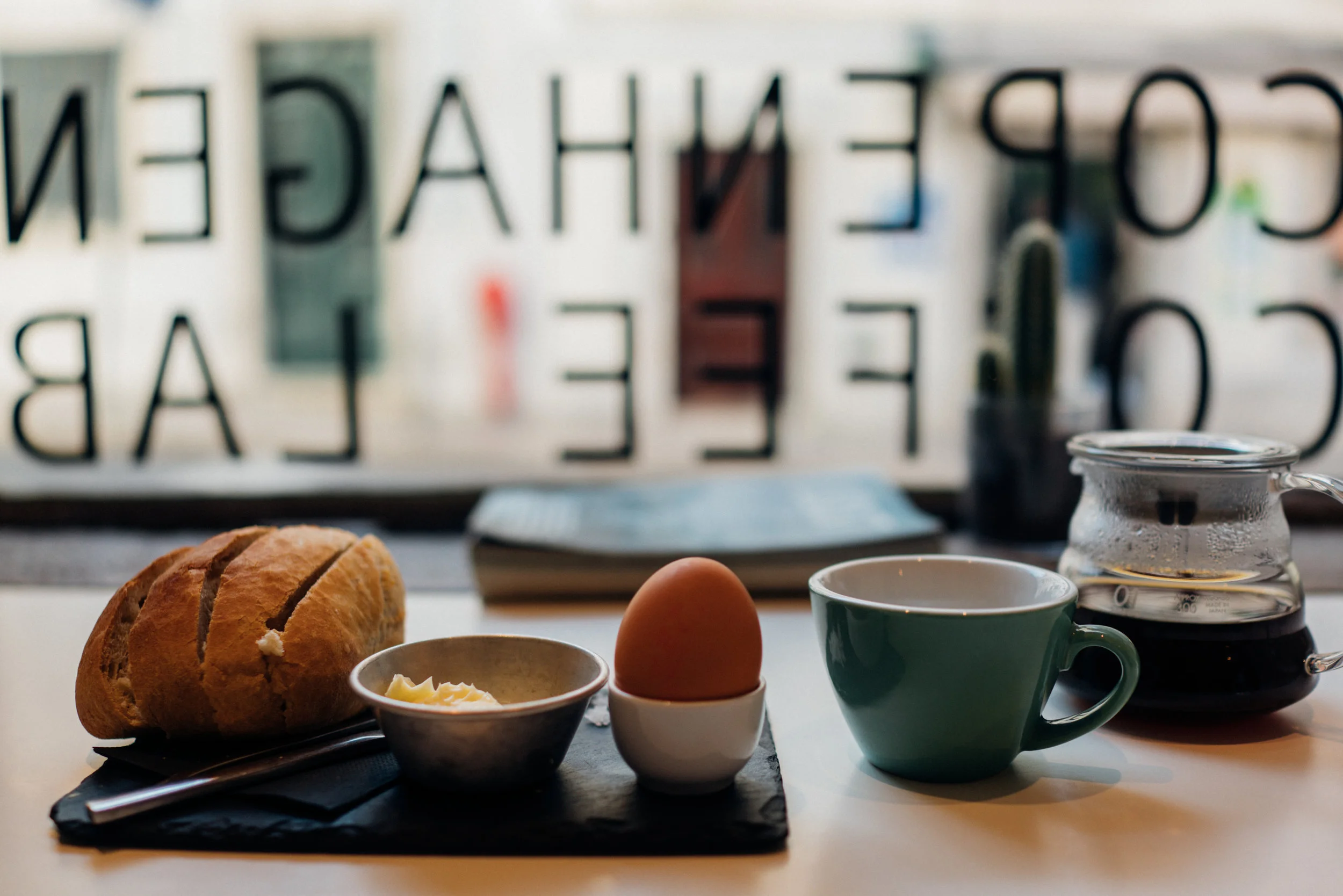Breakfast and a pourover at Copenhagen Coffee Lab